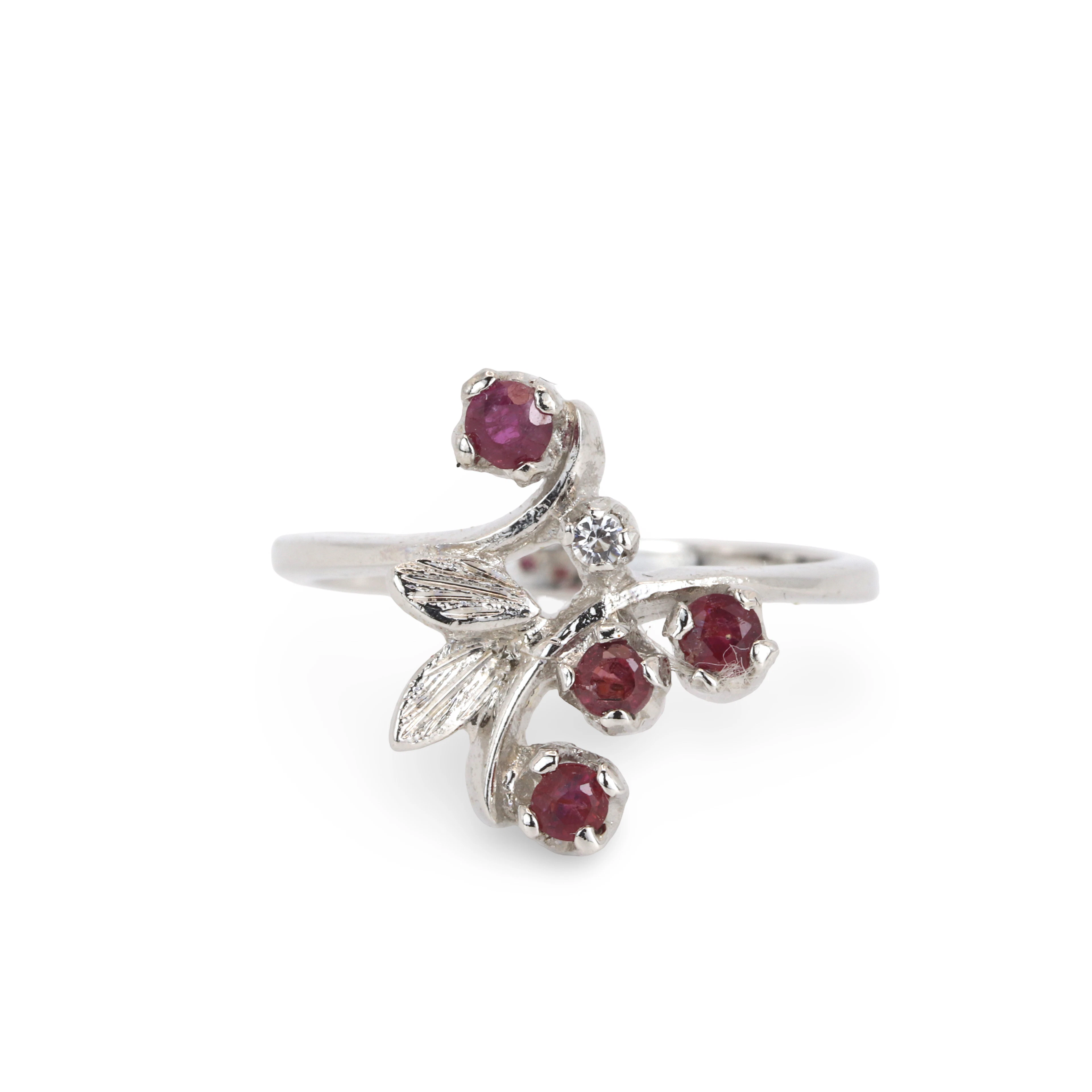 925 SILVER RUBY RING.