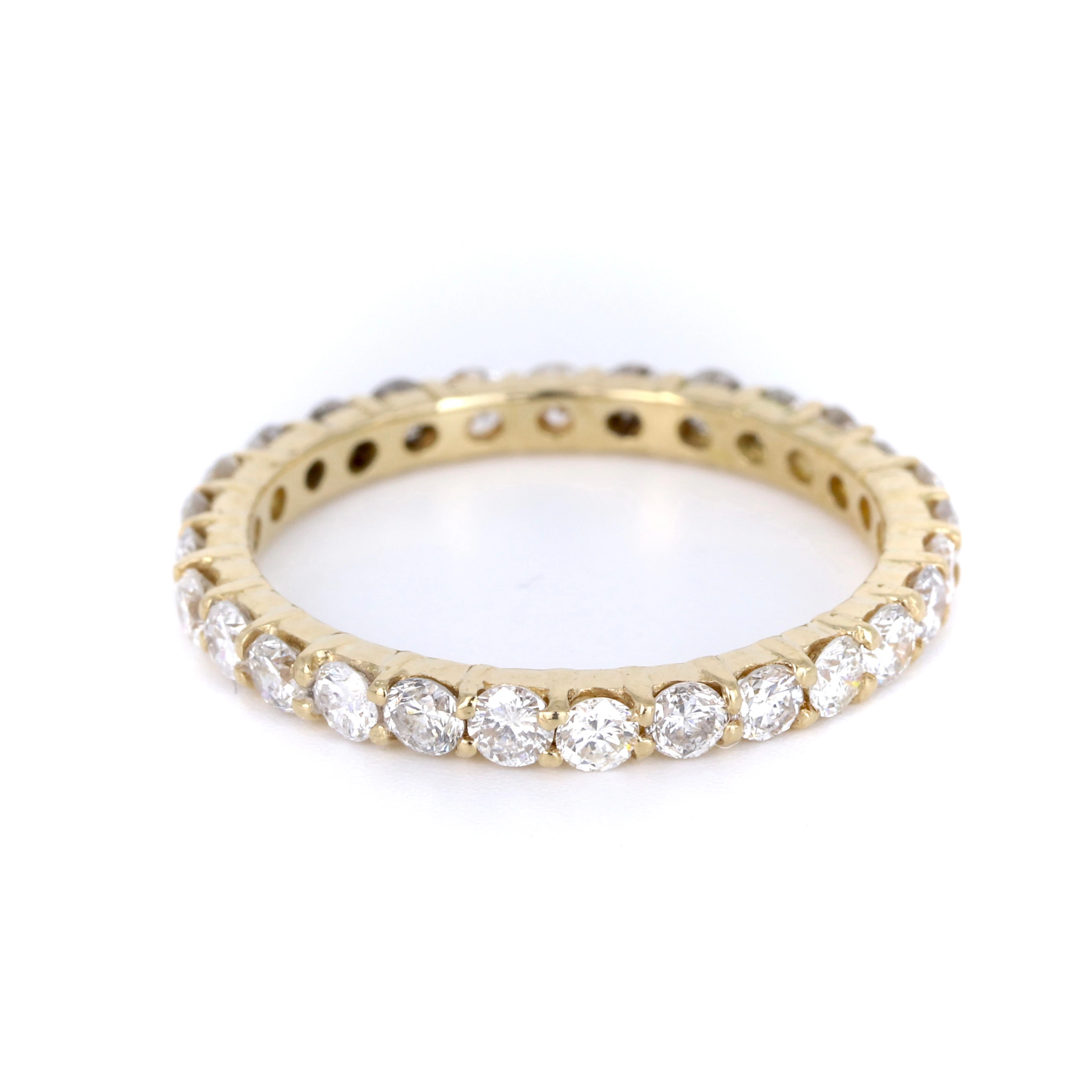 18CT GOLD ETERNITY RING (1CT).