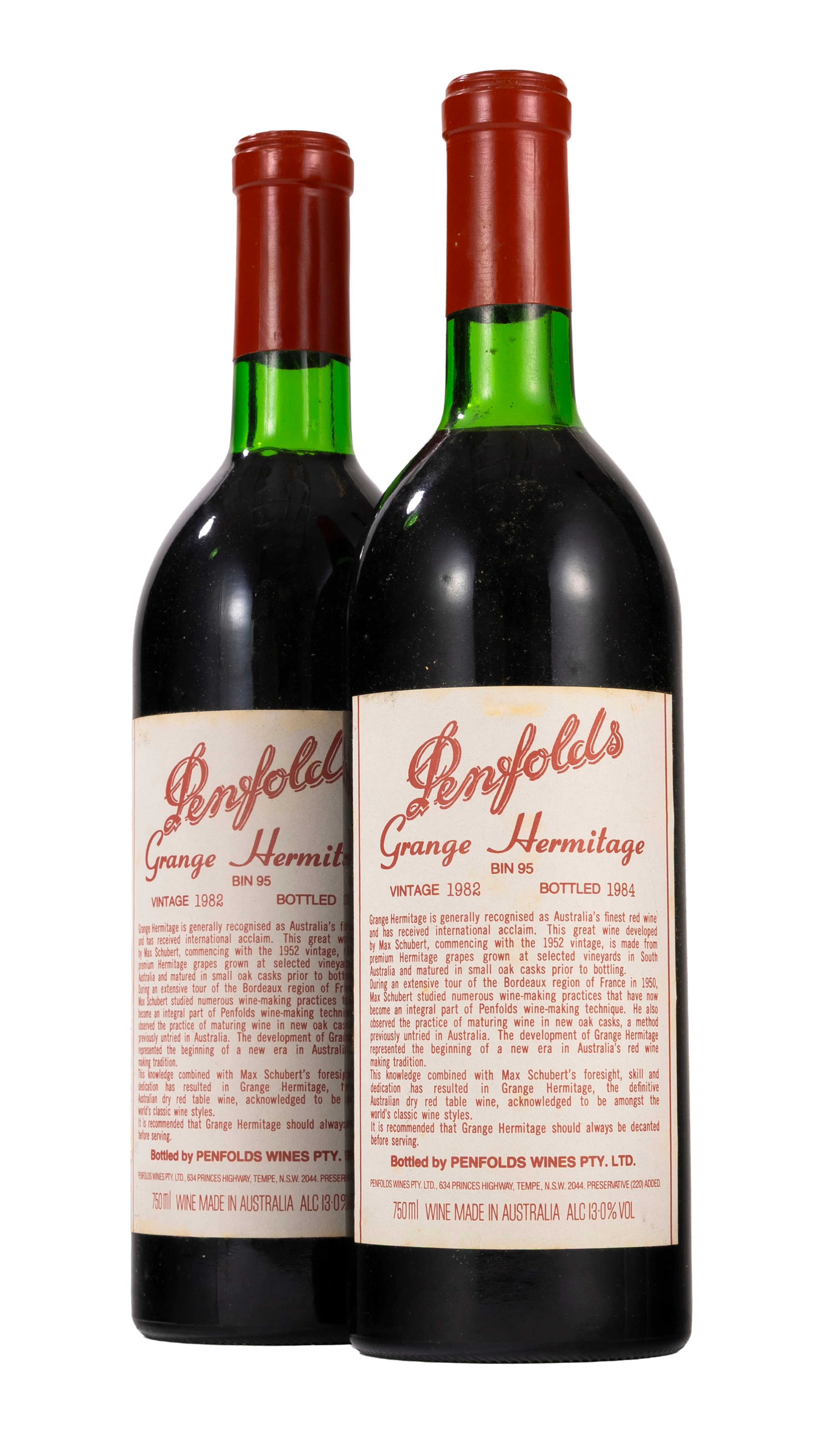 Penfold’s, Grange Hermitage, 1982, Australie, 2 bts