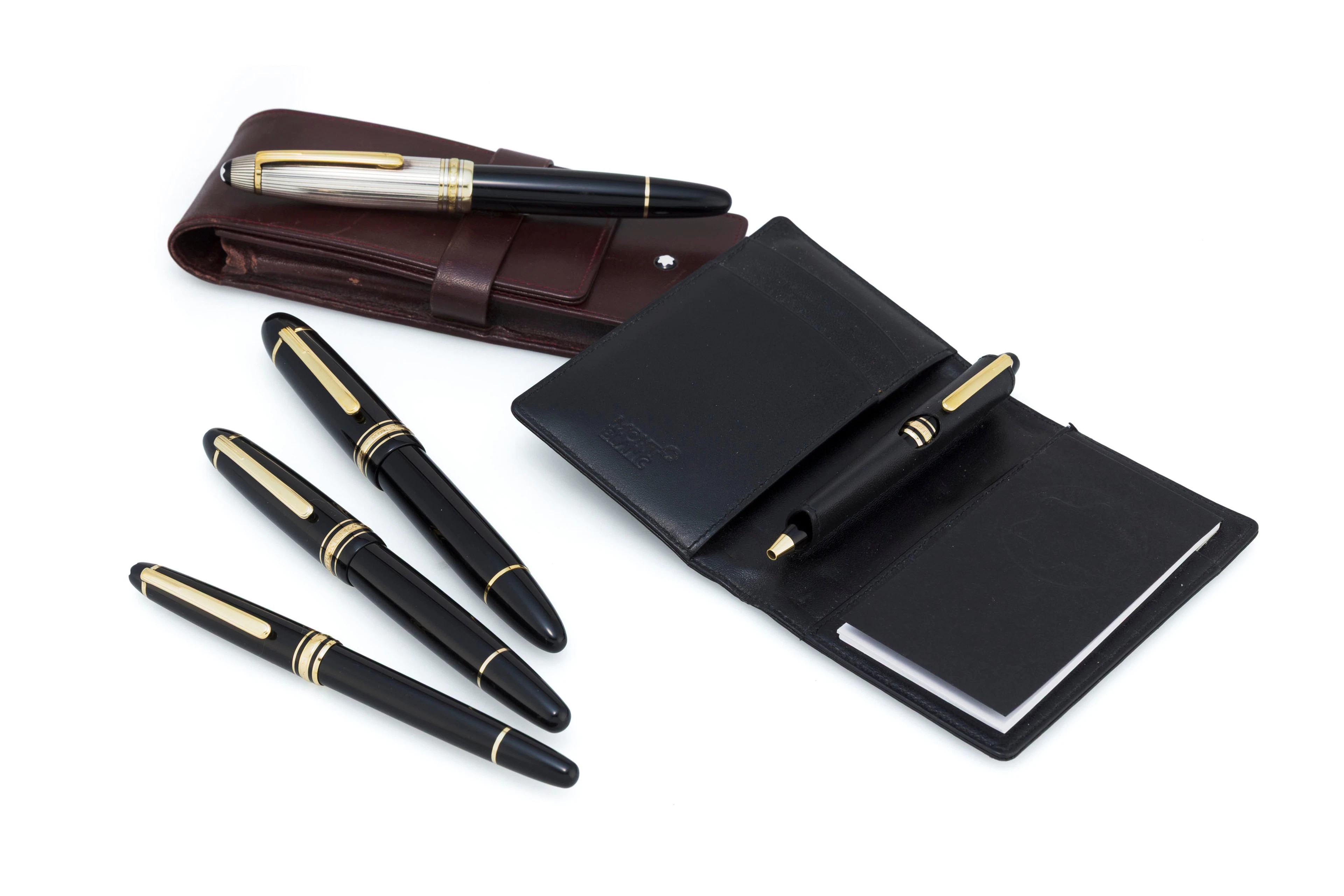 Montblanc, Meisterstück, lot de 4 stylos dont un stylo bille avec