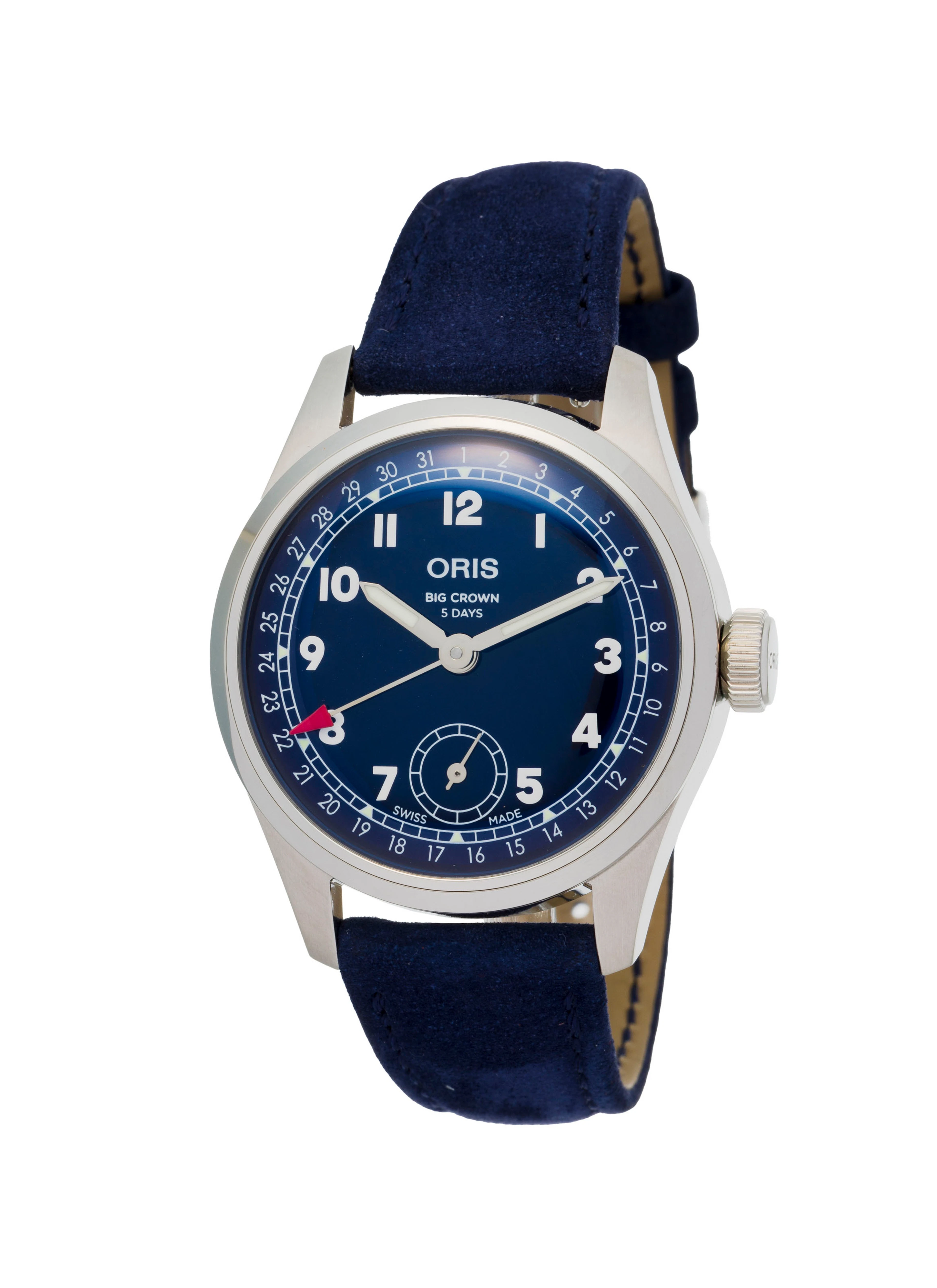 Oris, Big Crown, réf. 77764000, montre petite seconde en acier Mouvement: