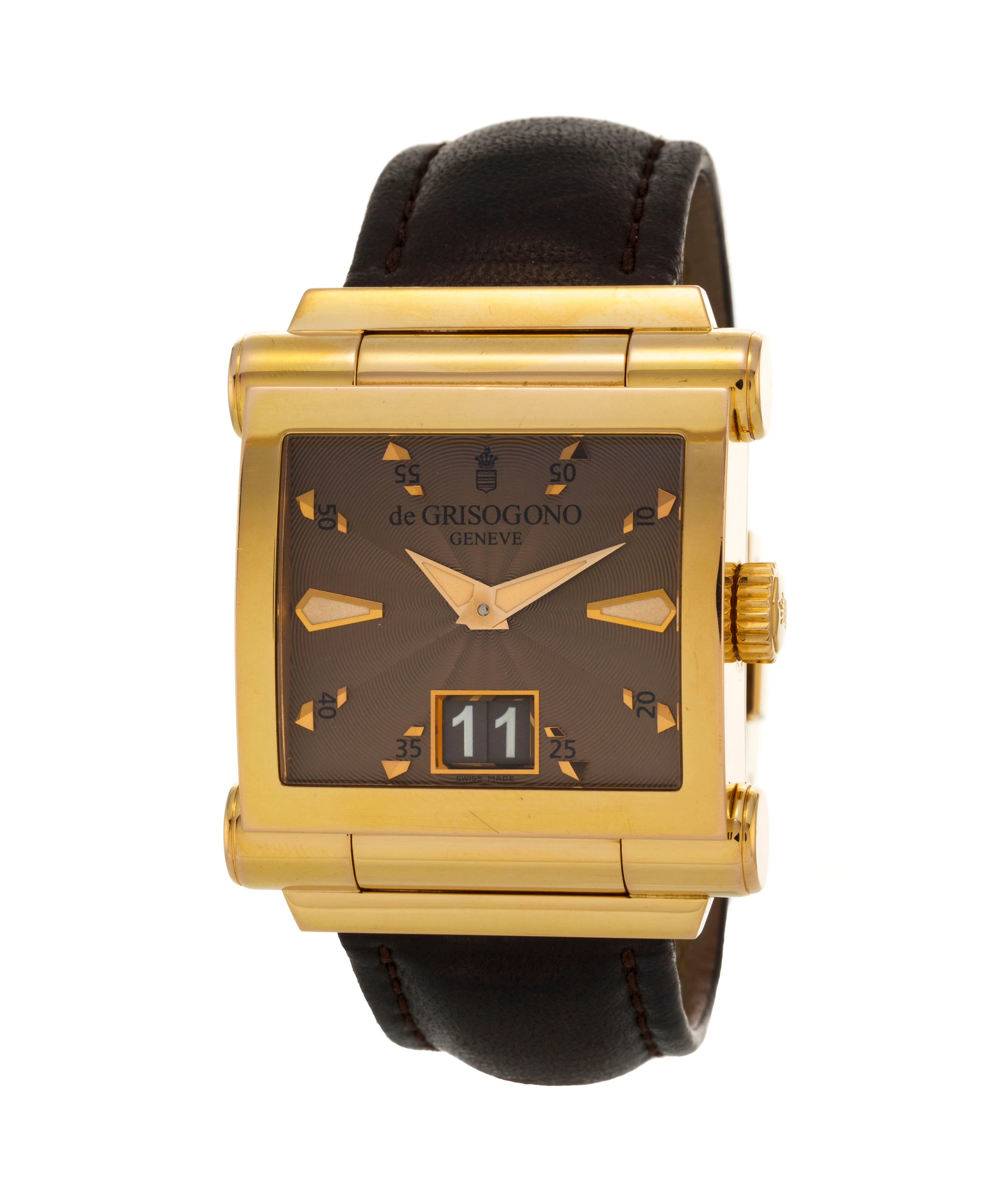 De Grisogono, Instrumento Grande, montre en or rose 750 avec indication