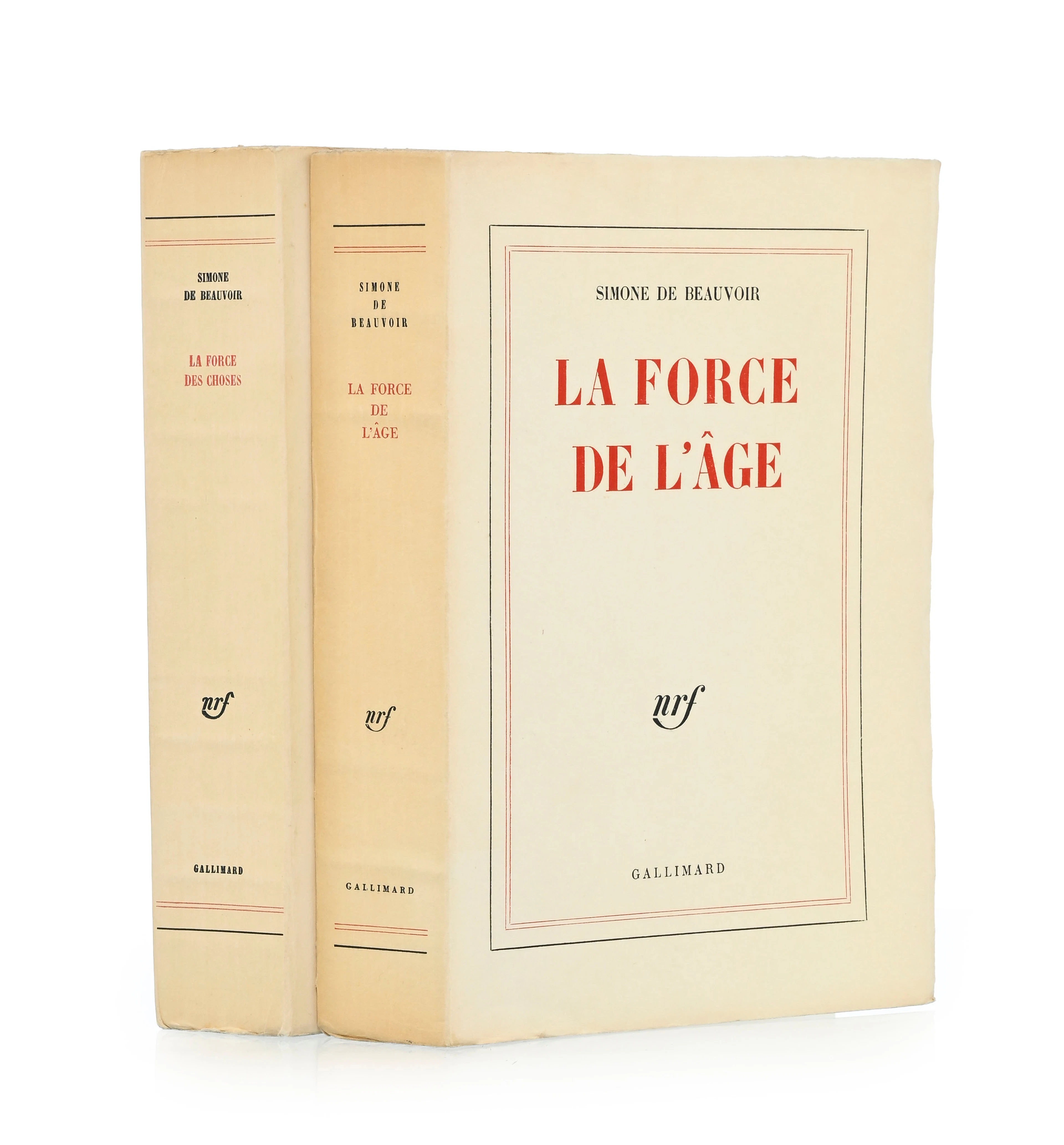BEAUVOIR (Simone de). 2 ouvrages en édition originale sur grand papier