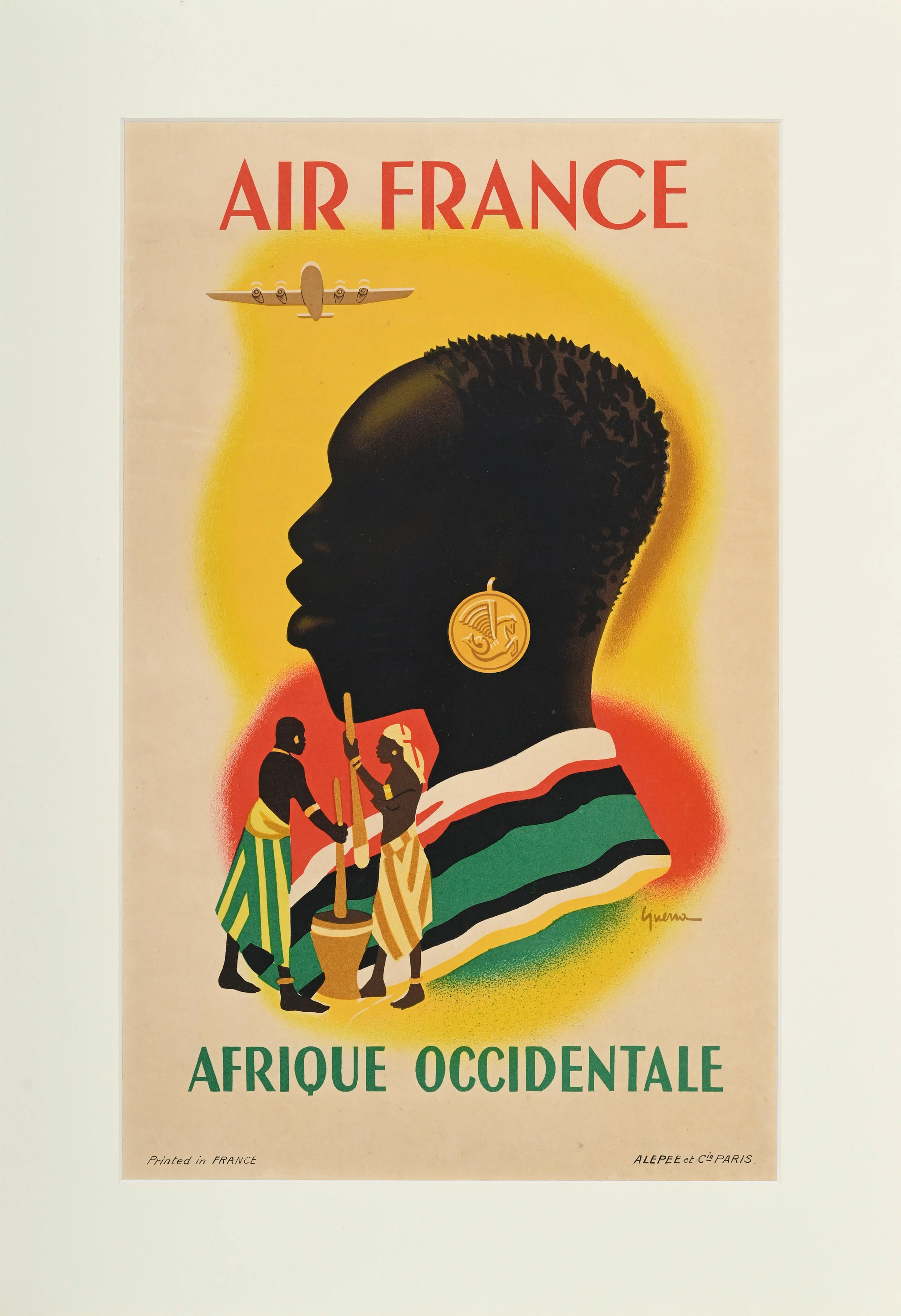 Vincent GUERRA, Air France, Afrique Occidentale, circa 1948, Alepee