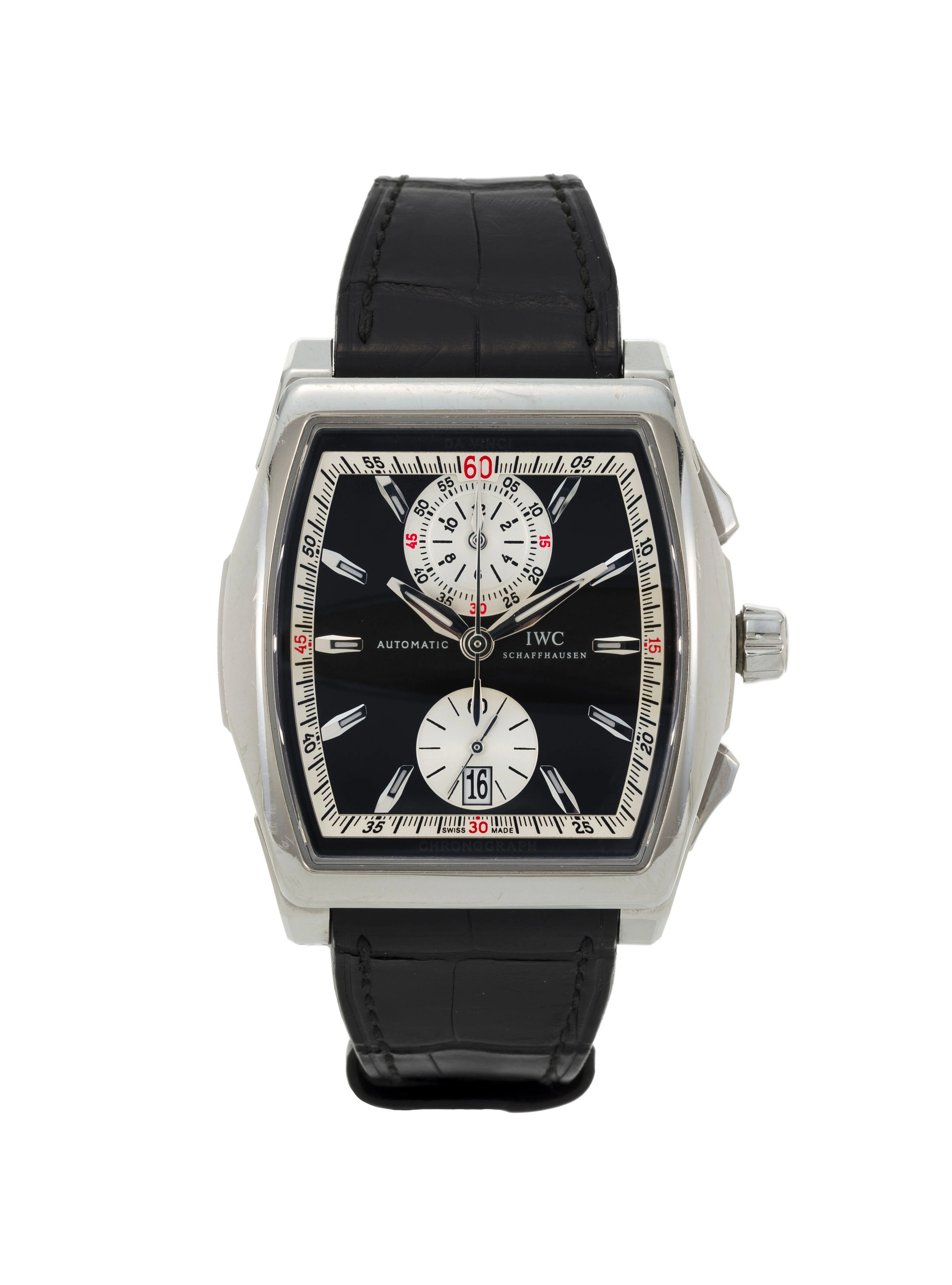 IWC, Da Vinci, montre chronographe en acier Mouvement: cal. 89360