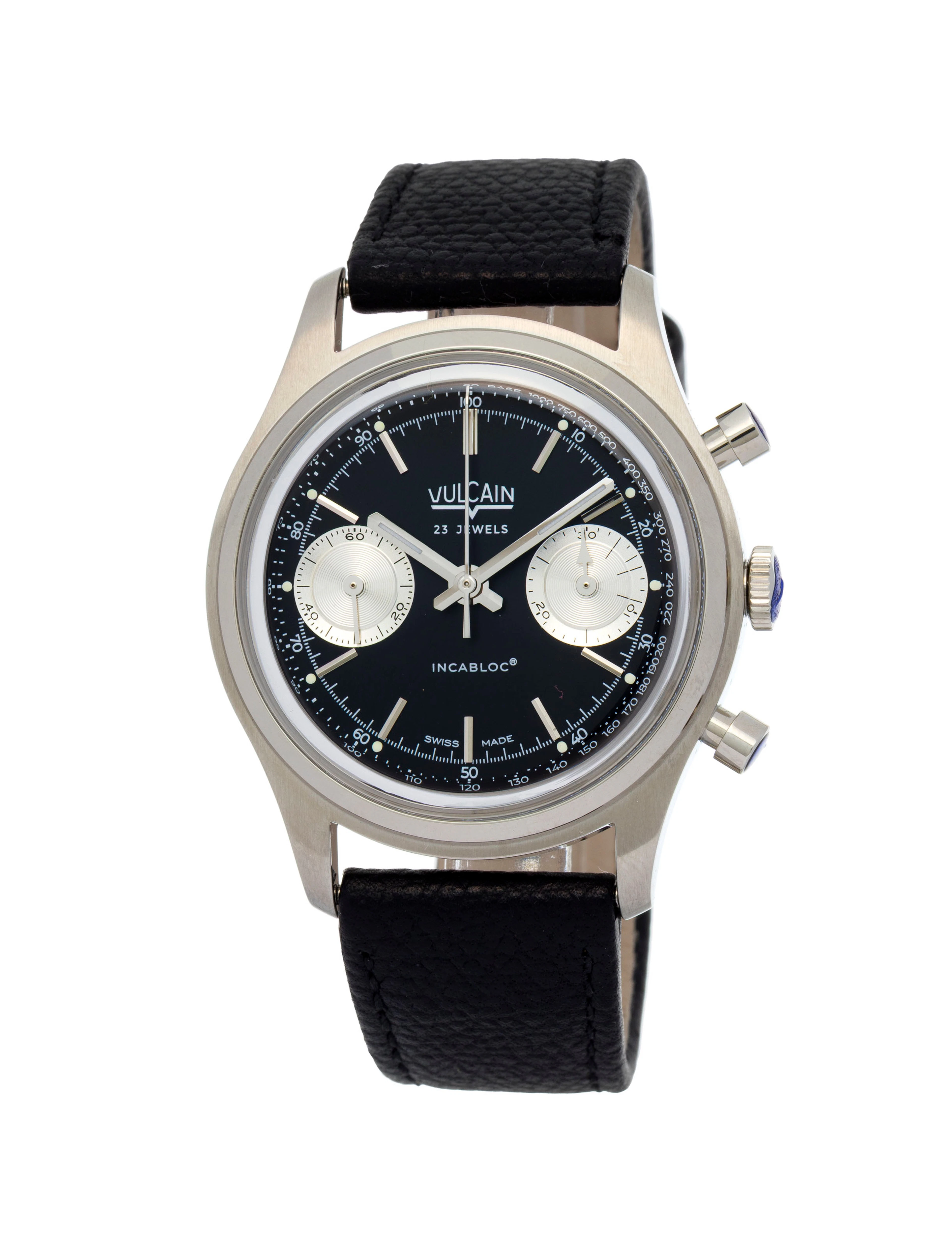 Vulcain, Chronograph 1970'S, réf. 640109, montre chronographe en acier