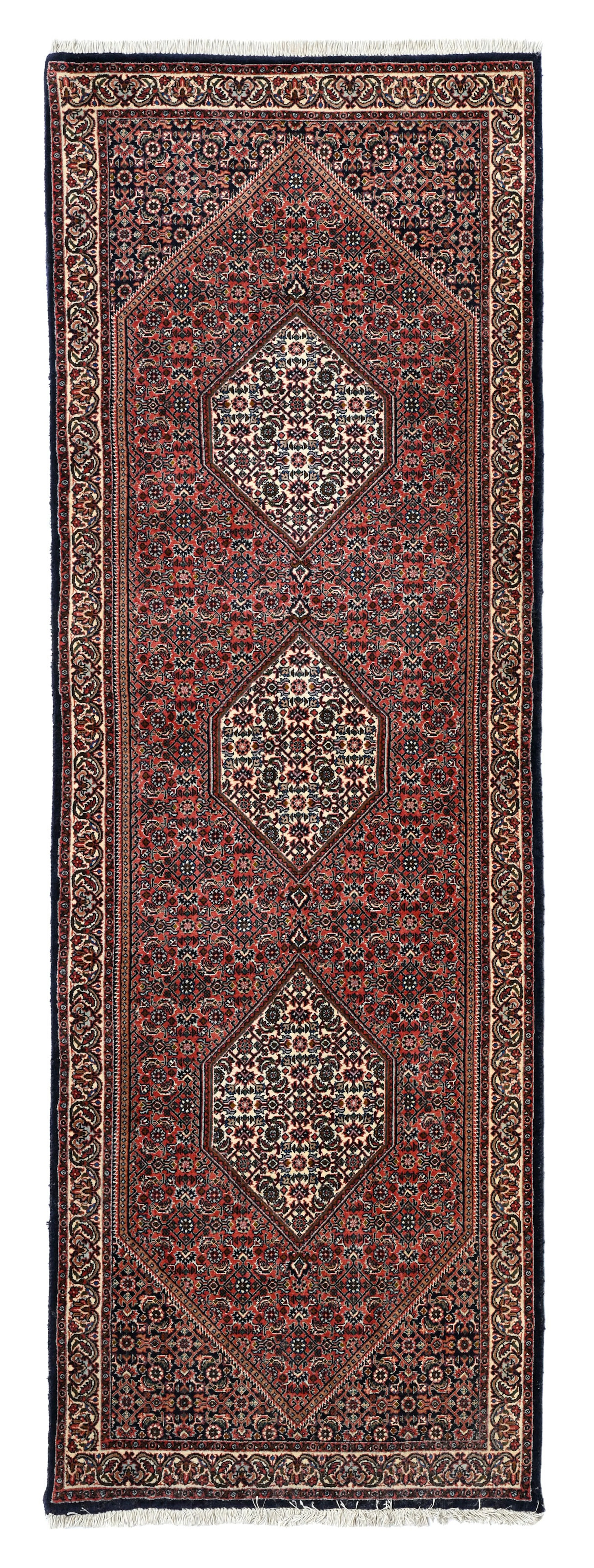 Tapis de passage Bidjar, Iran, 2ème moitié du XXe s., à trois hexagones