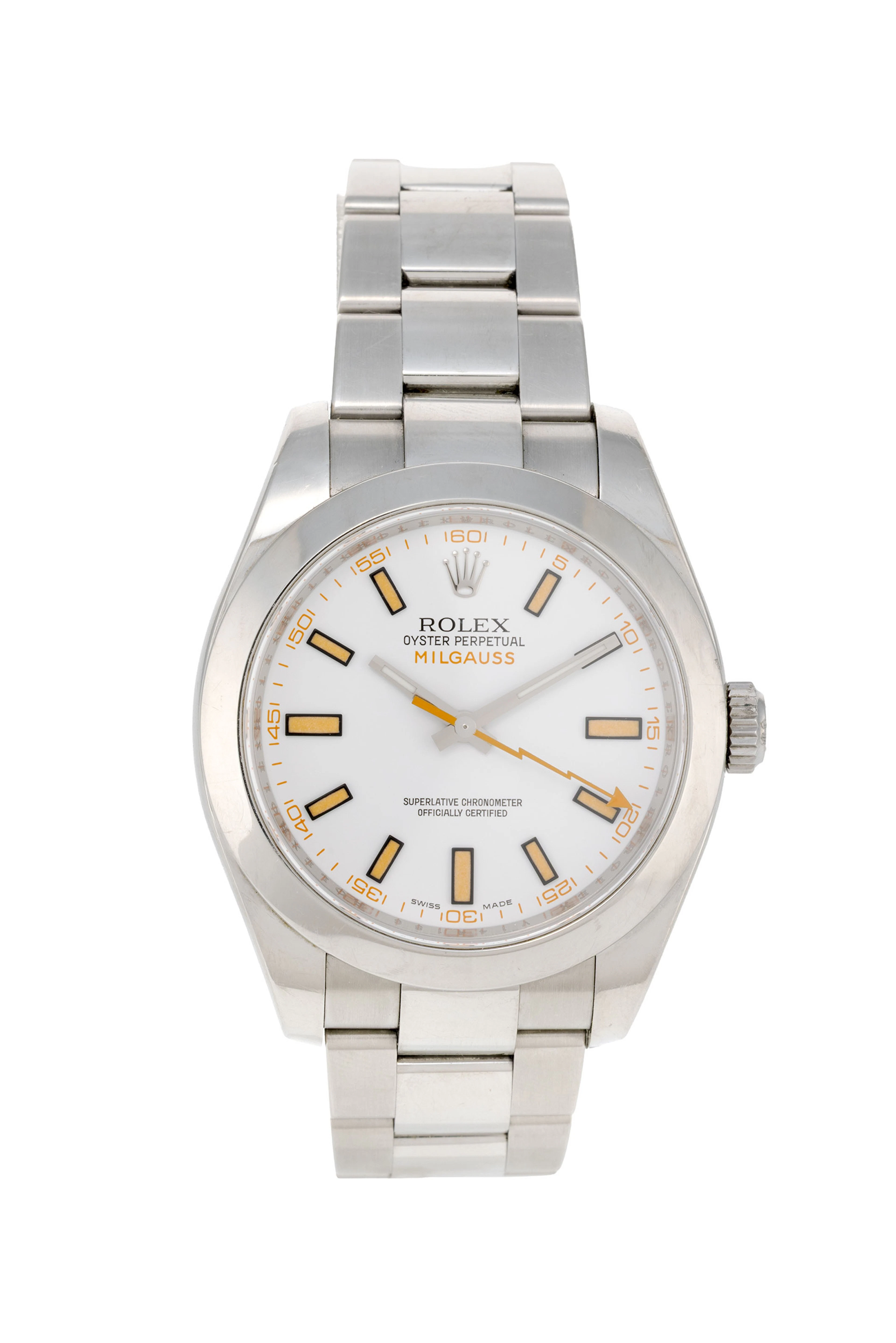 Rolex, Milgauss, réf. 116400/2380, montre-bracelet en acier, circa