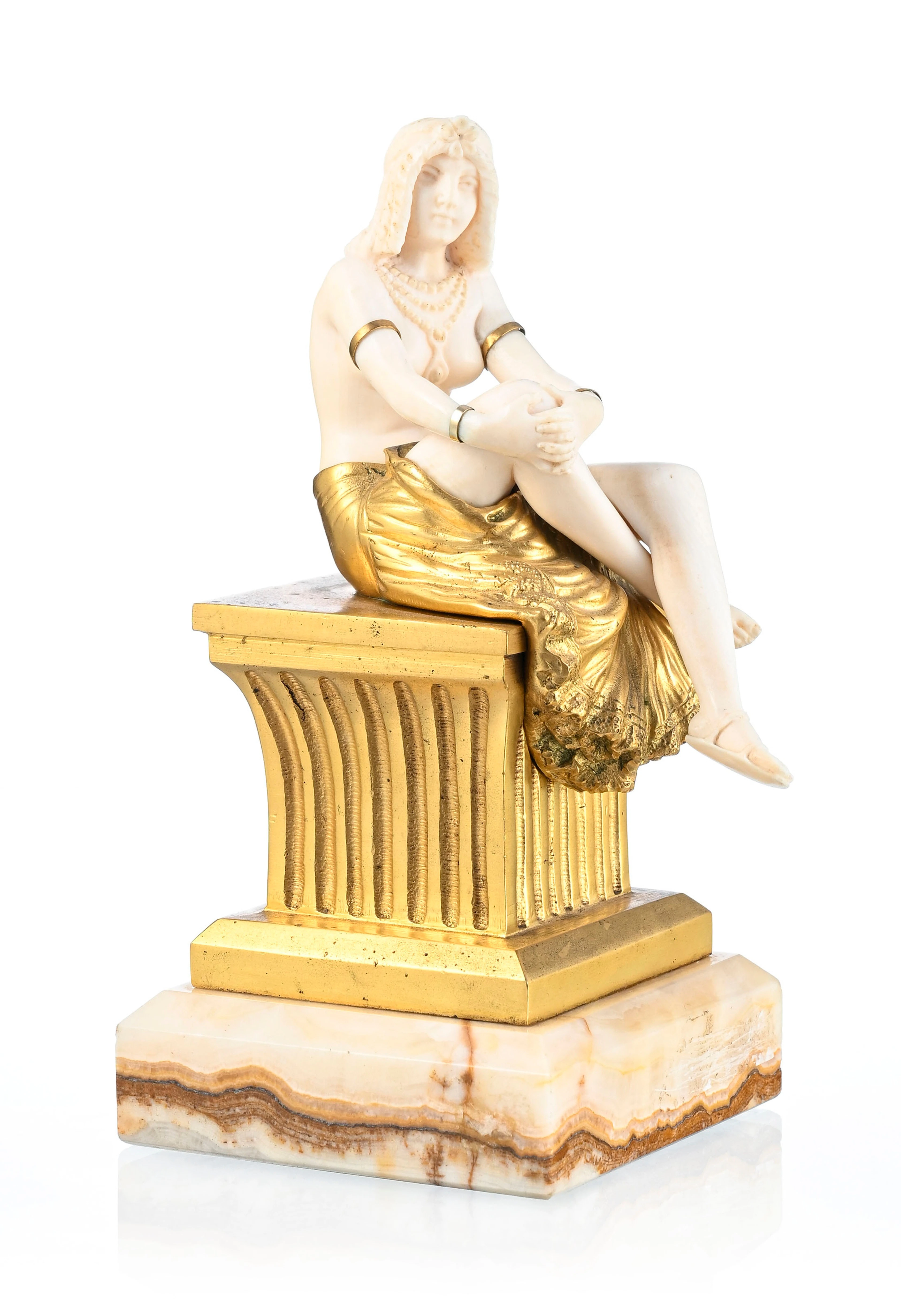 Sculpture chryséléphantine, signée Théophile François Somme (1871-1952)