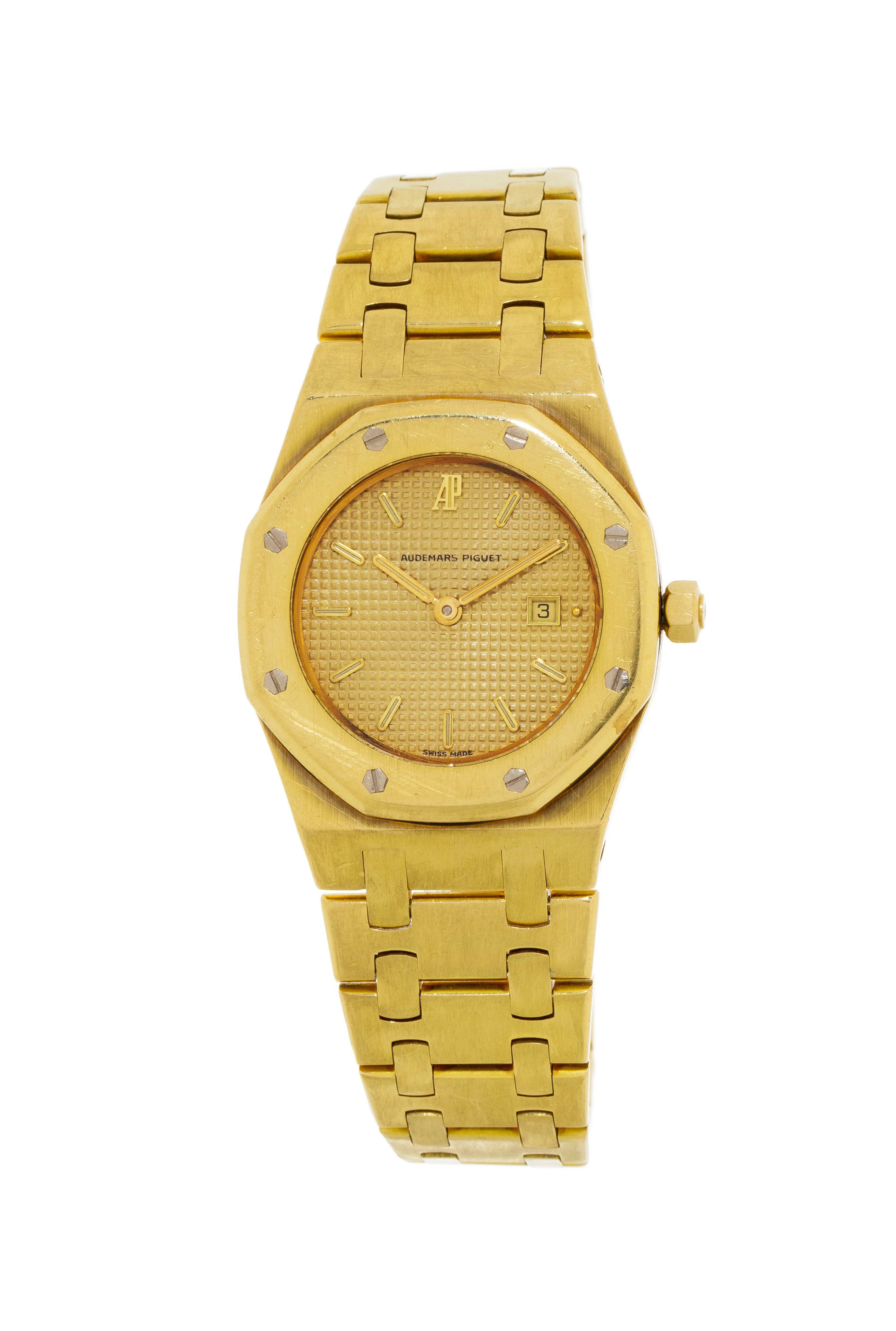 Audemars Piguet, Royal Oak, montre-bracelet en or 750, années 1980