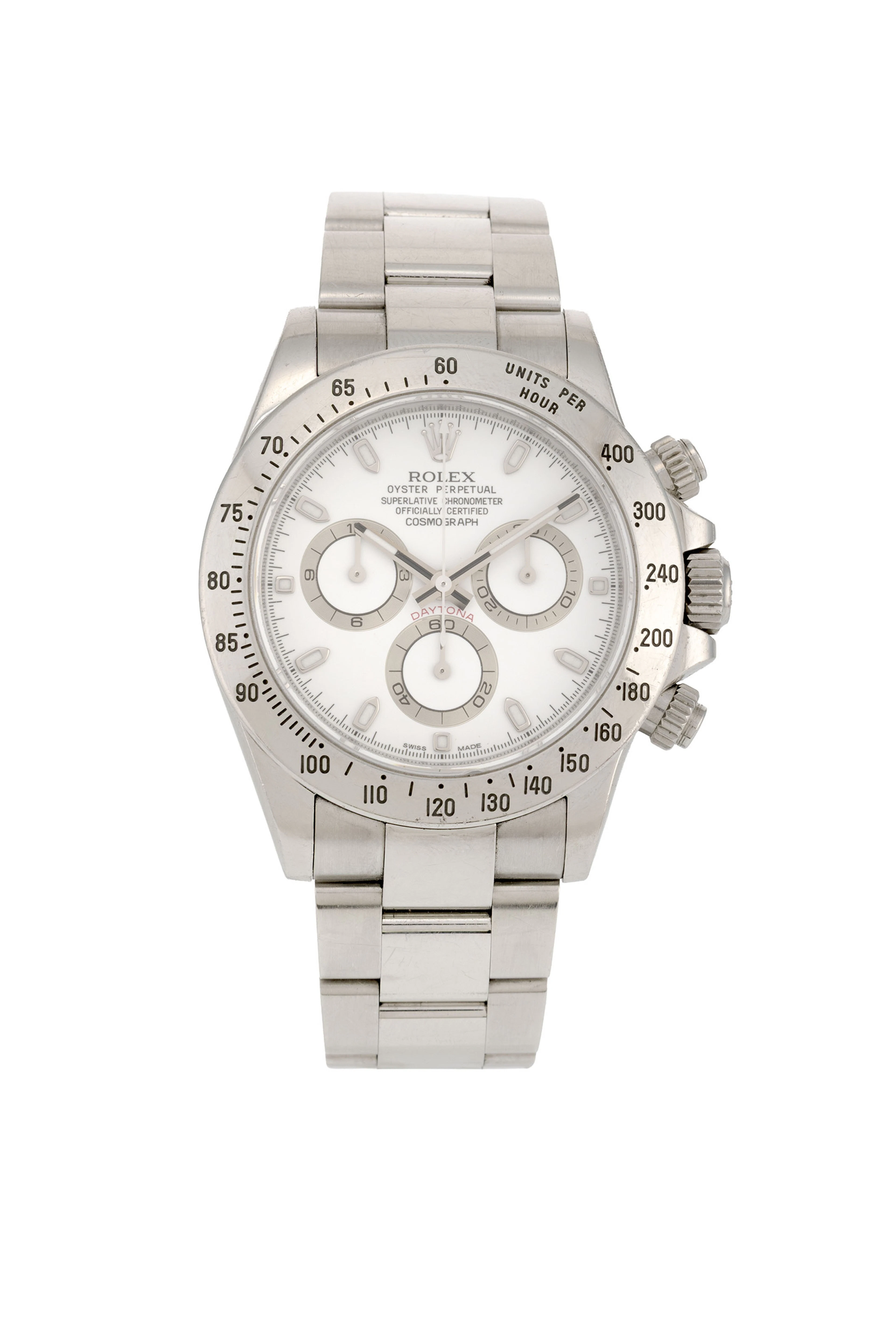Rolex, Daytona, réf. 116520/2100, montre-bracelet chronographe en