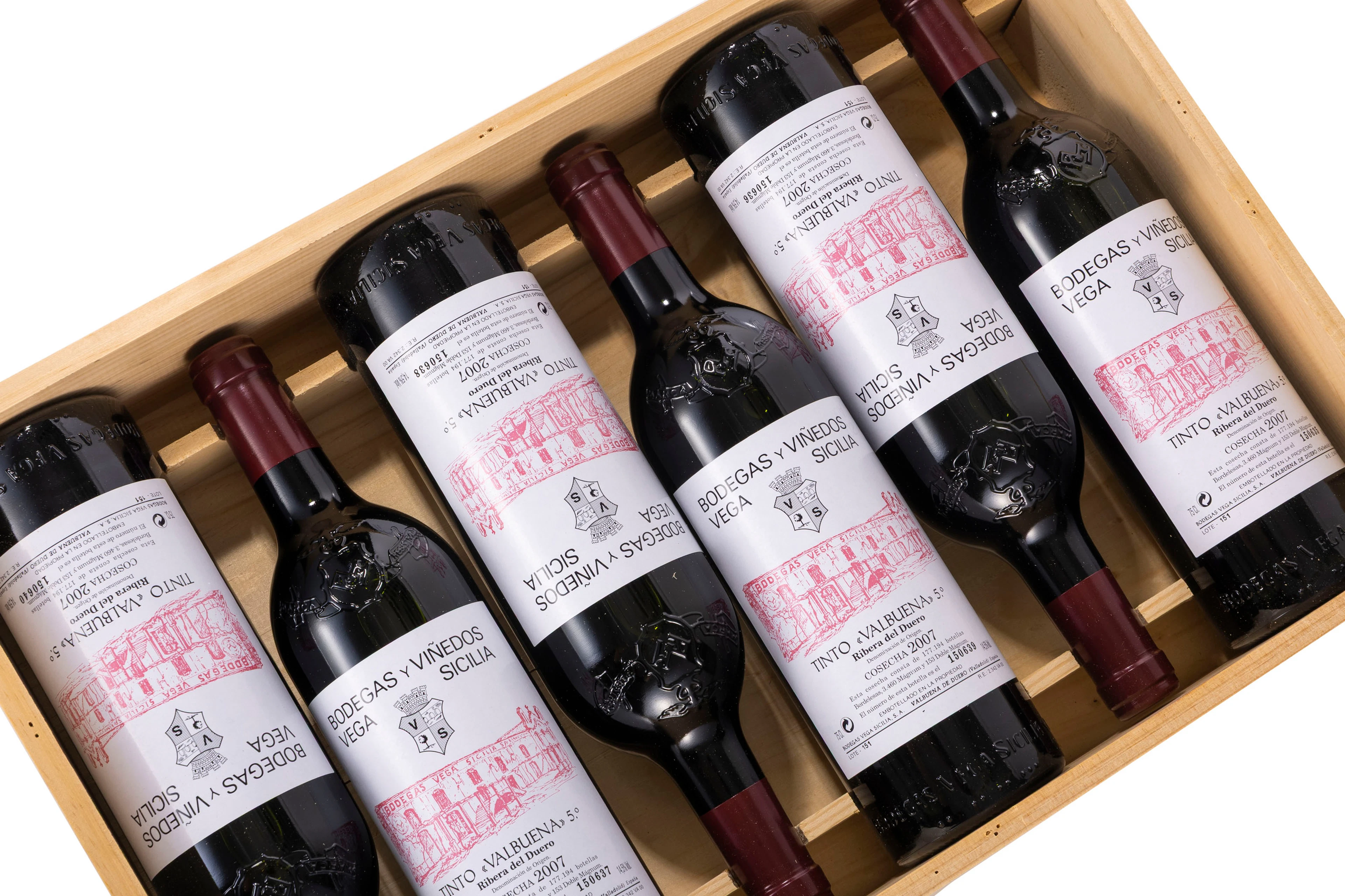 Vega Sicilia Tinto Valbuena 5, Ribera del Duero, 2007, 6 bts, CBO