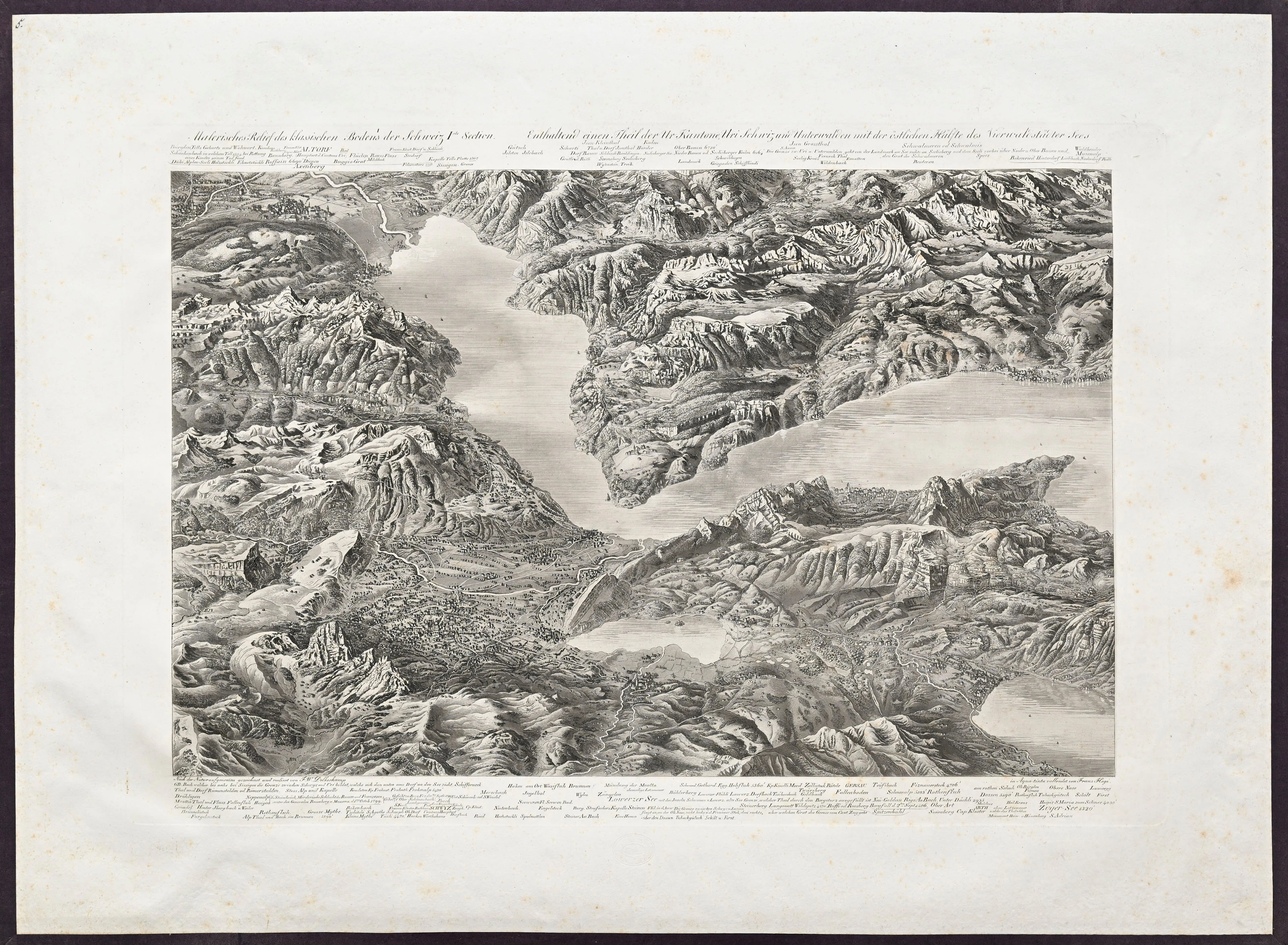 [HELVETICA]. DELKESKAMP (Friedrich Wilhelm). Relief pittoresque du