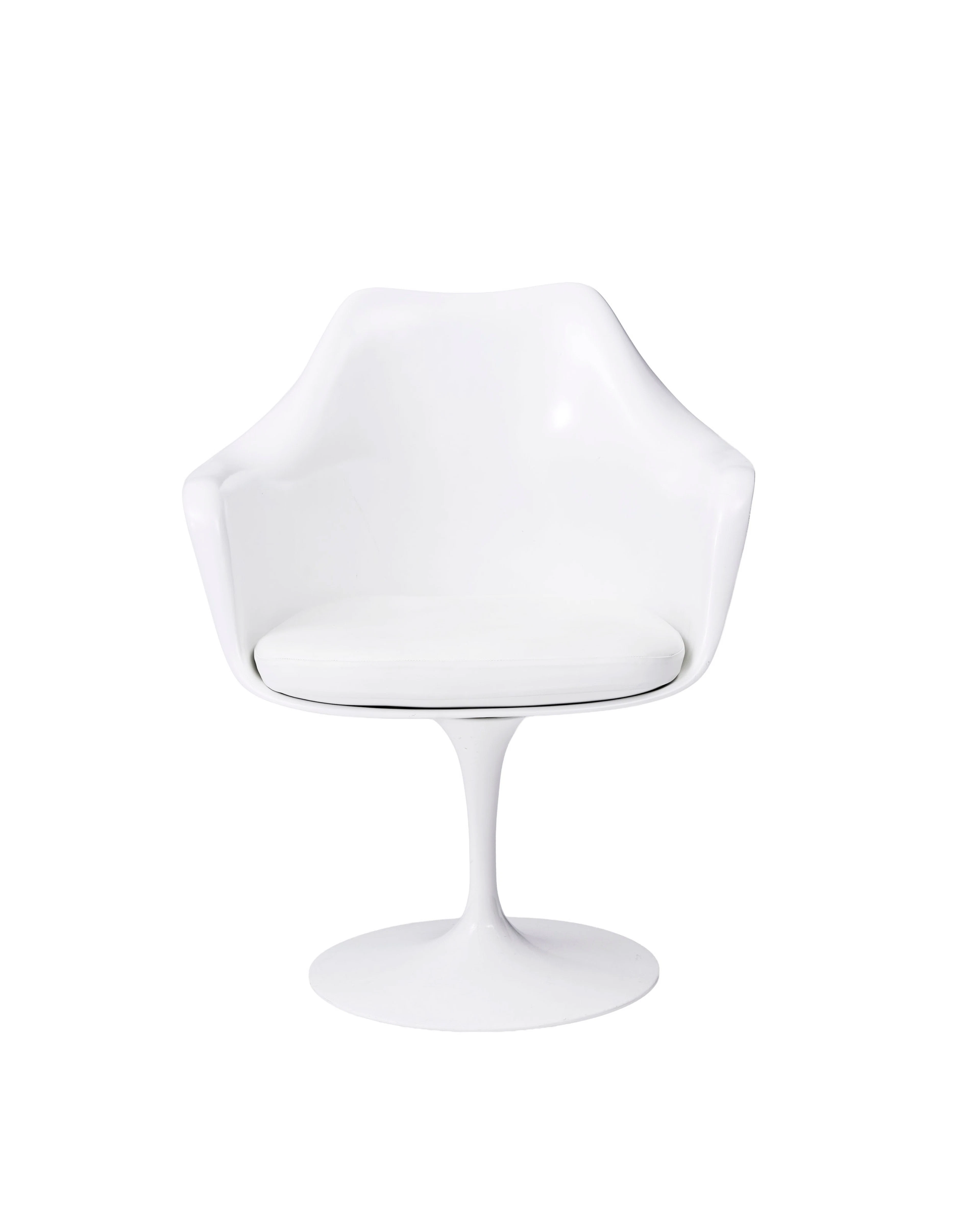 Fauteuil Tulip par Eero Saarinen (1910-1961), assise tournante à coque