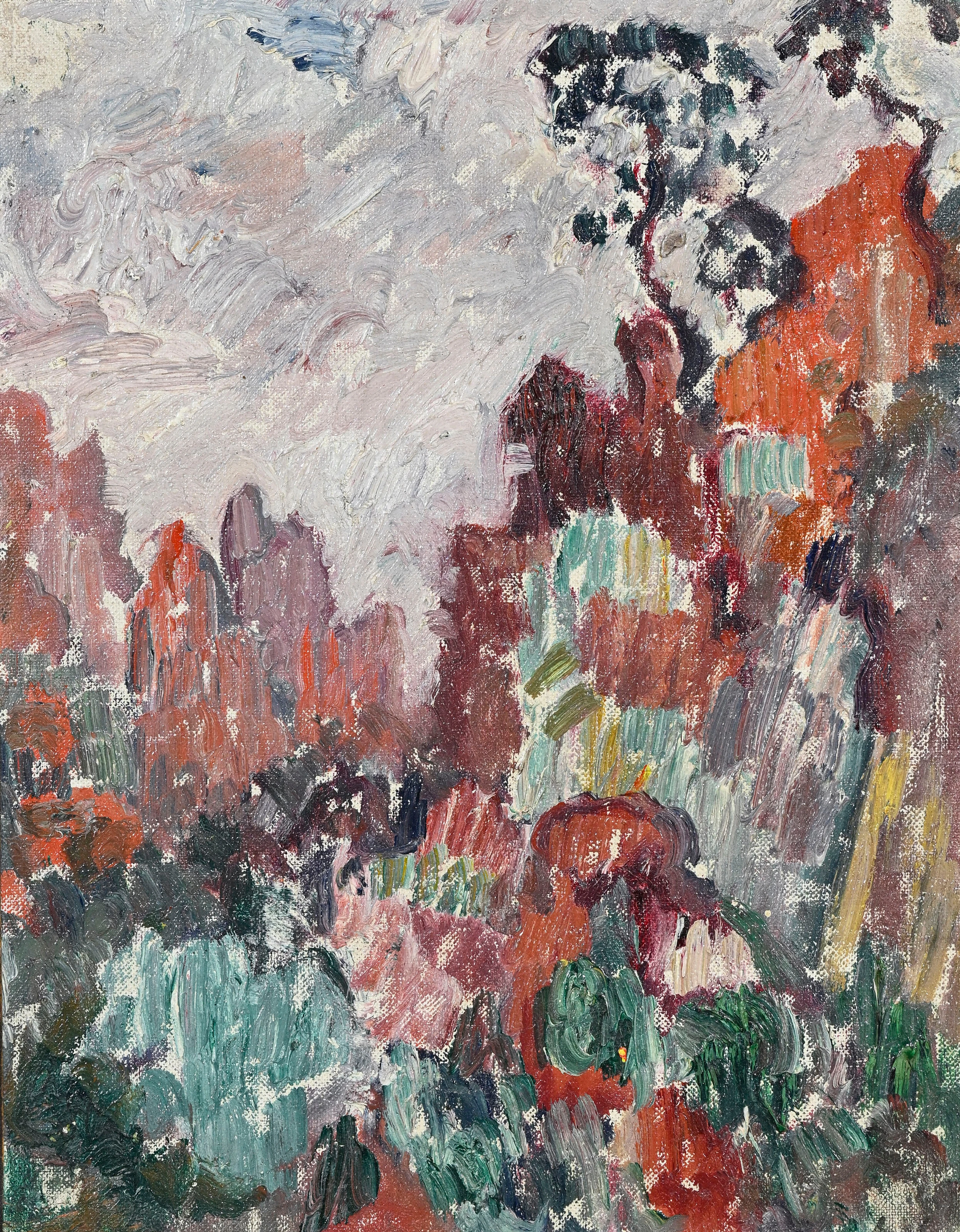 Louis Valtat (1869-1952), "Paysage aux roches rouges", 1907, huile