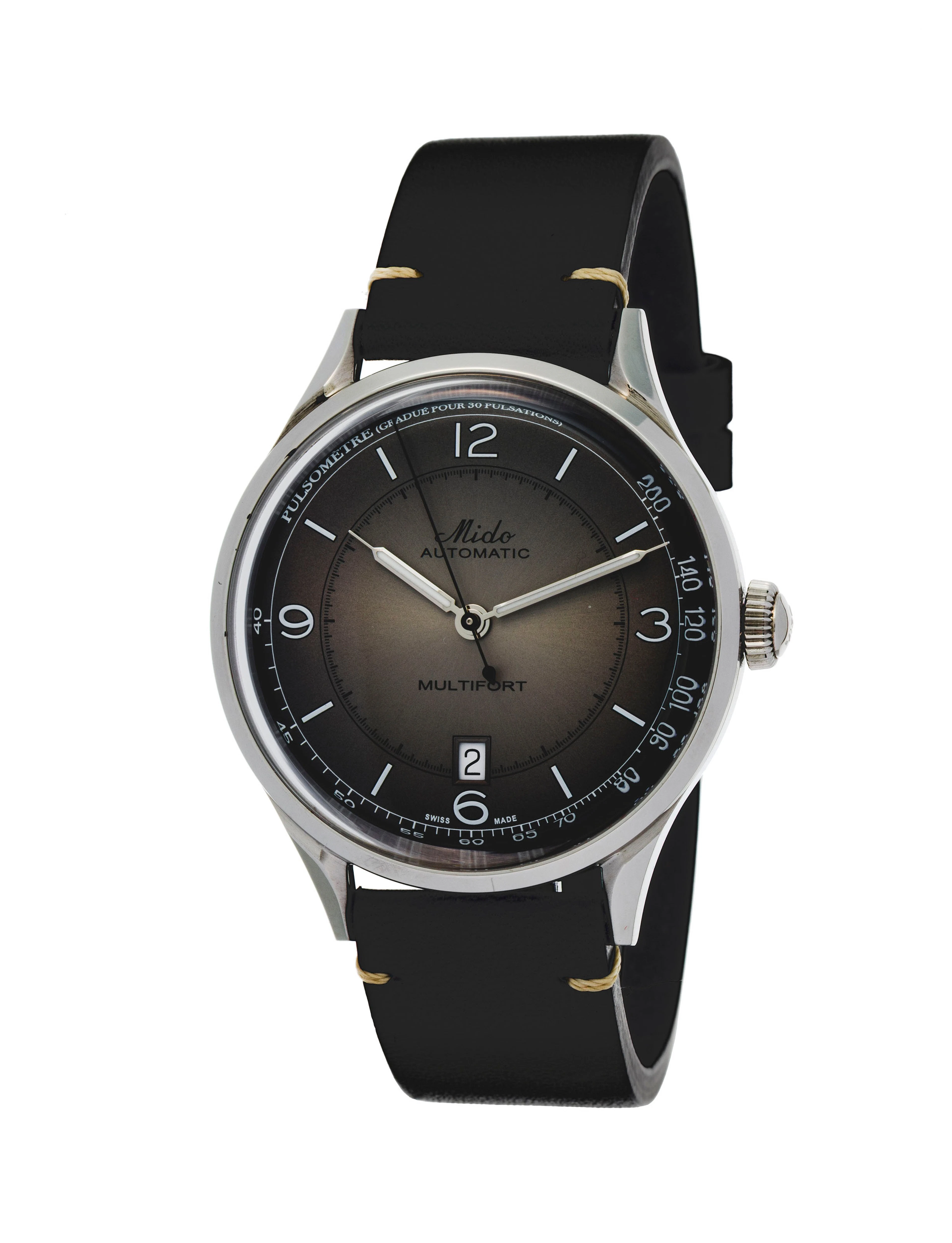 Mido, Multifort, réf. M040407A, montre en acier, circa 2021 Mouvement: