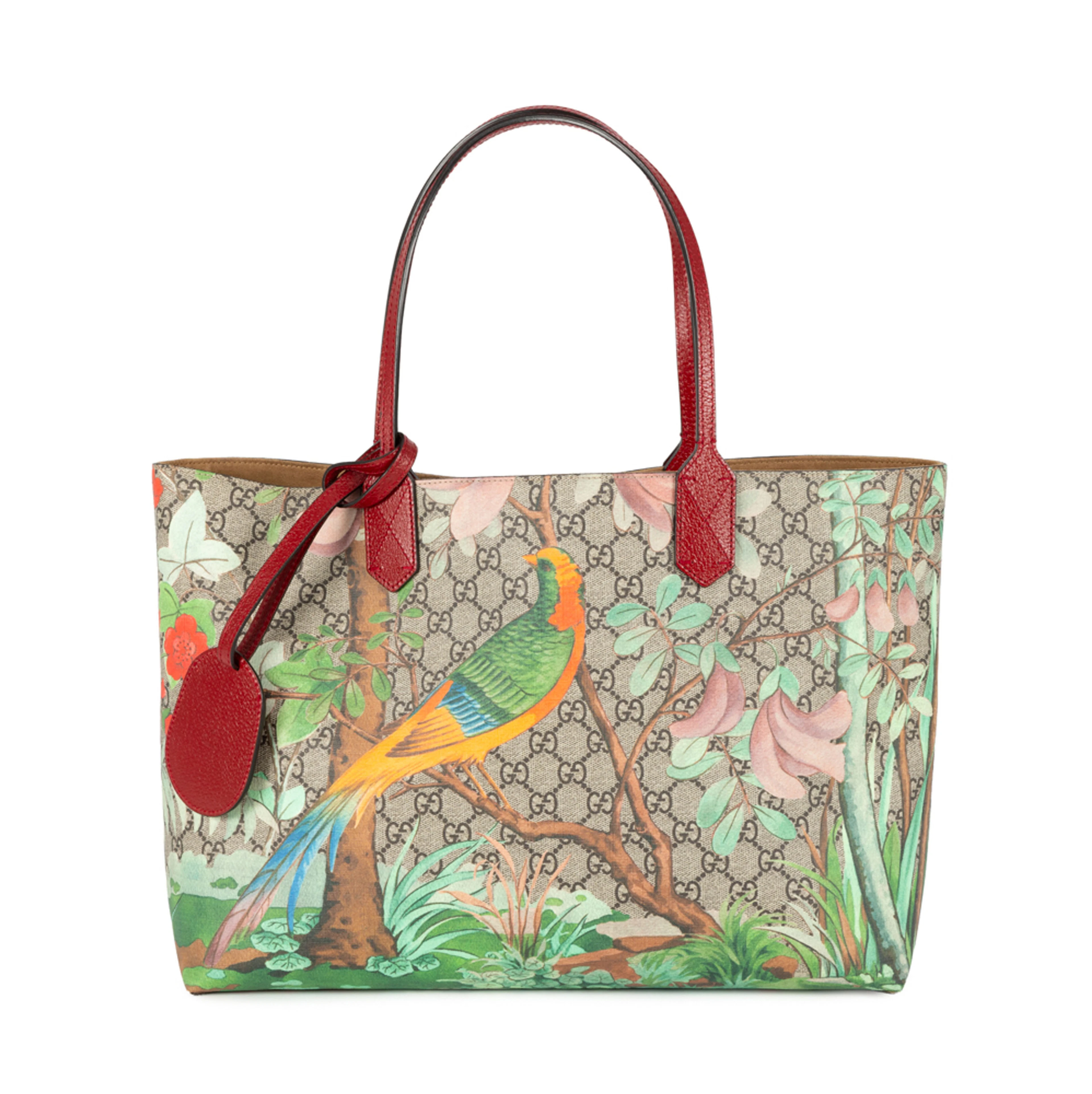 Gucci, sac GG Supreme Tian Cabas en toile enduite imprimée jungle