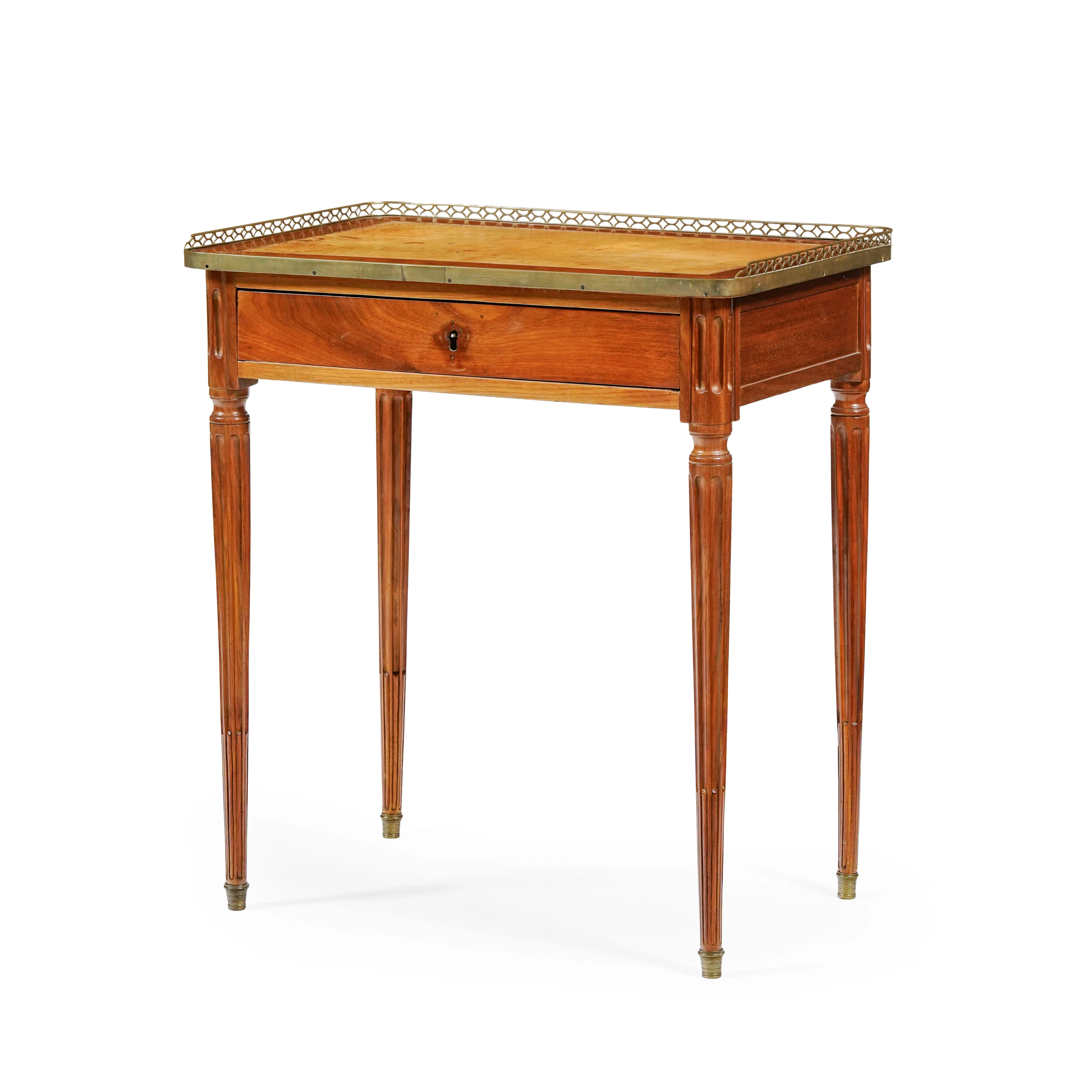 Table à écrire d'époque Louis XVI, en acajou et placage d'acajou