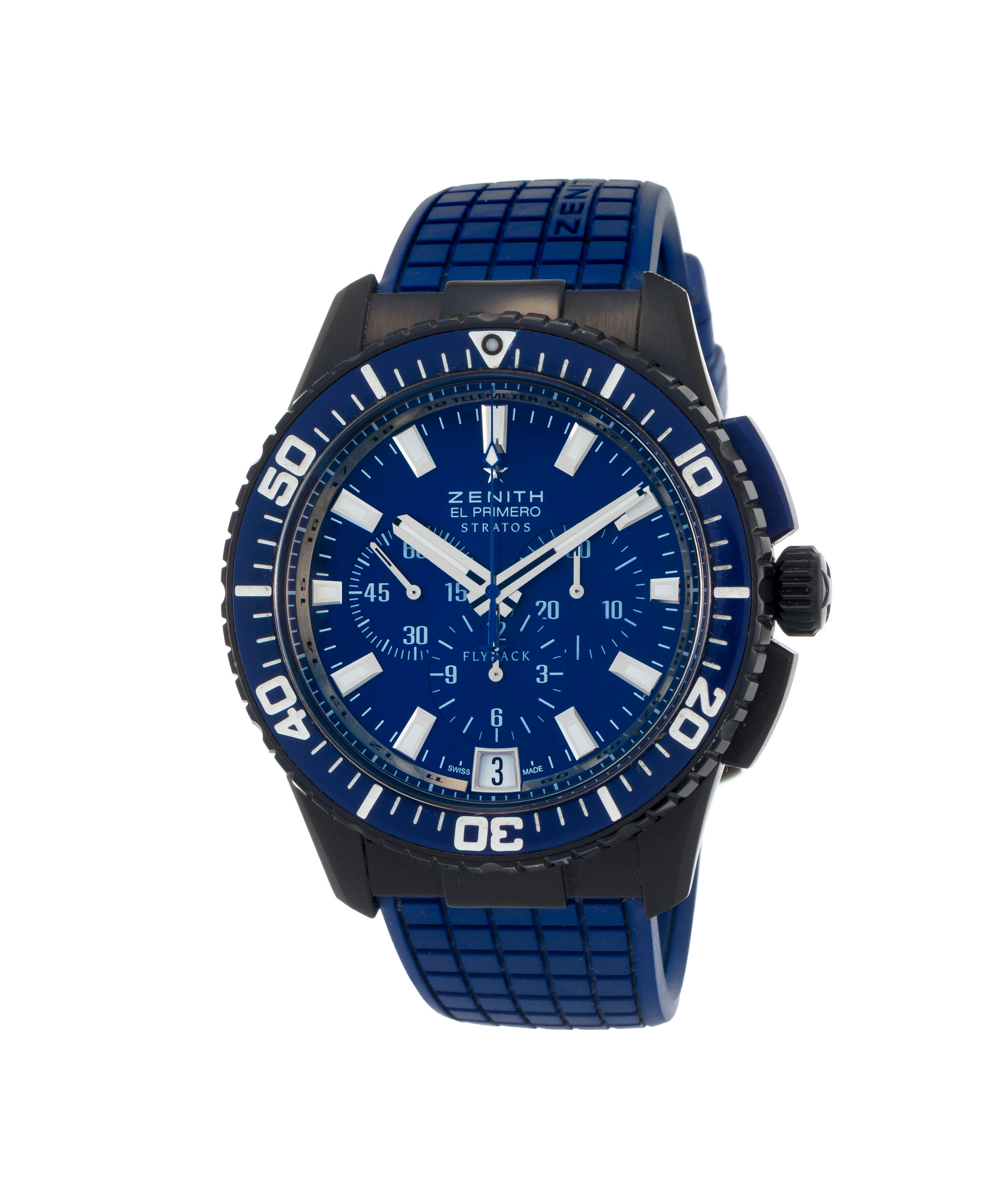 Zenith, El Primero Stratos Flyback Blue, réf. 24.2066.405, Ed. Limitée