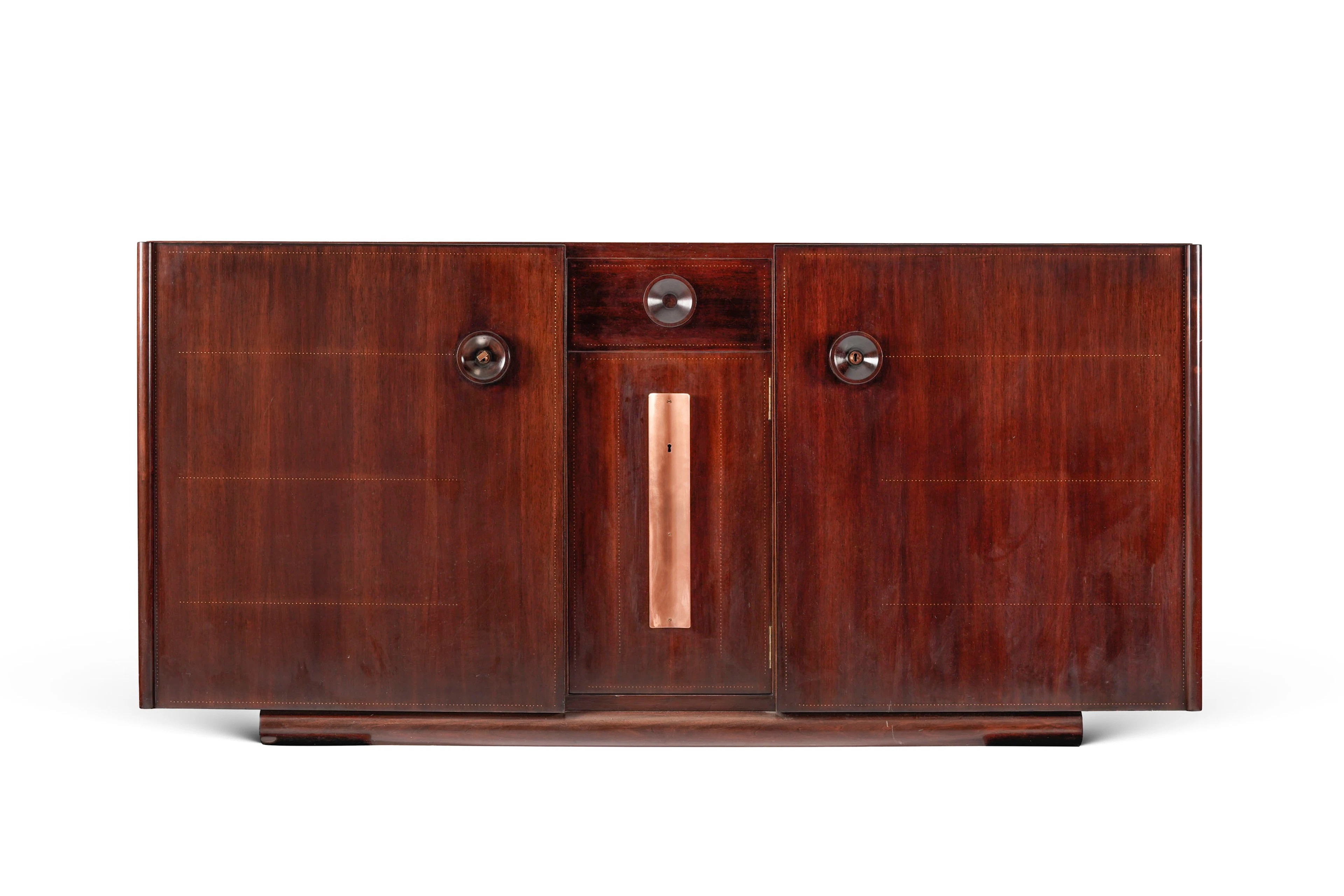 Buffet par André Sornay (1902-2000), en acajou et placage d'acajou