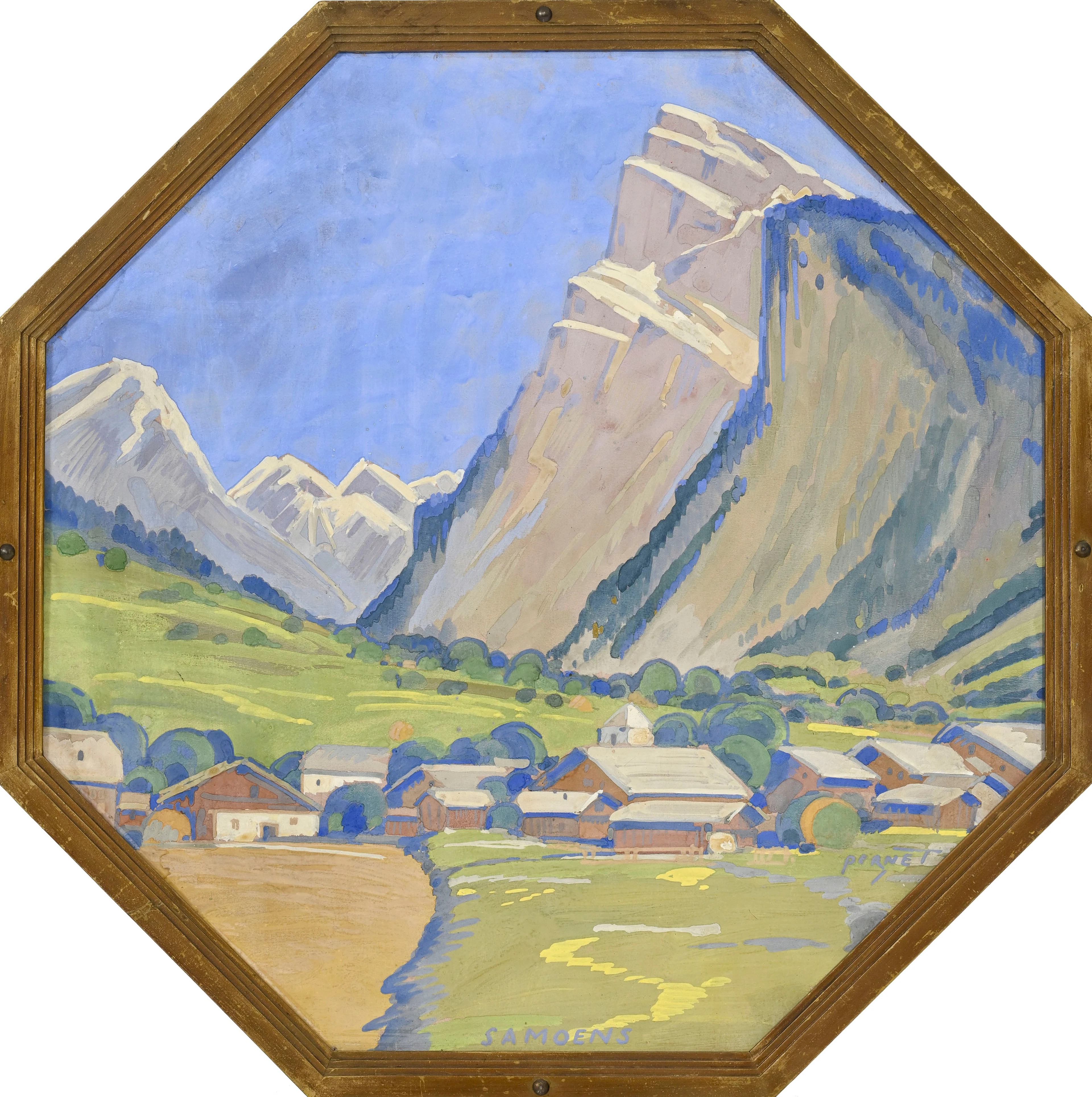 Percival Pernet (1890-1977), Paysages de montagnes suisses ("Vallée