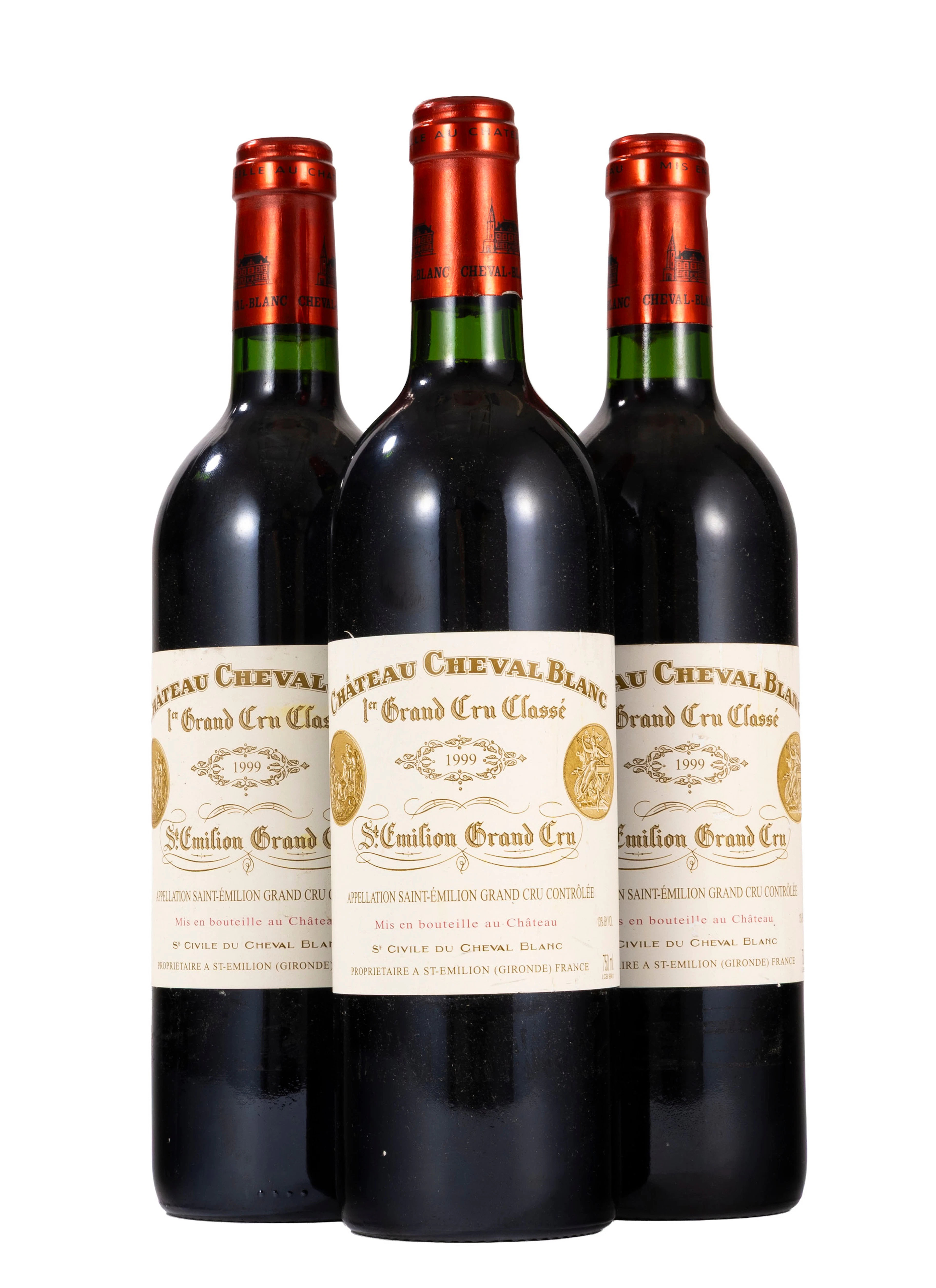Ch. Cheval-Blanc, 1999, Saint-Emilion, 1er grand cru classé, 3 bts