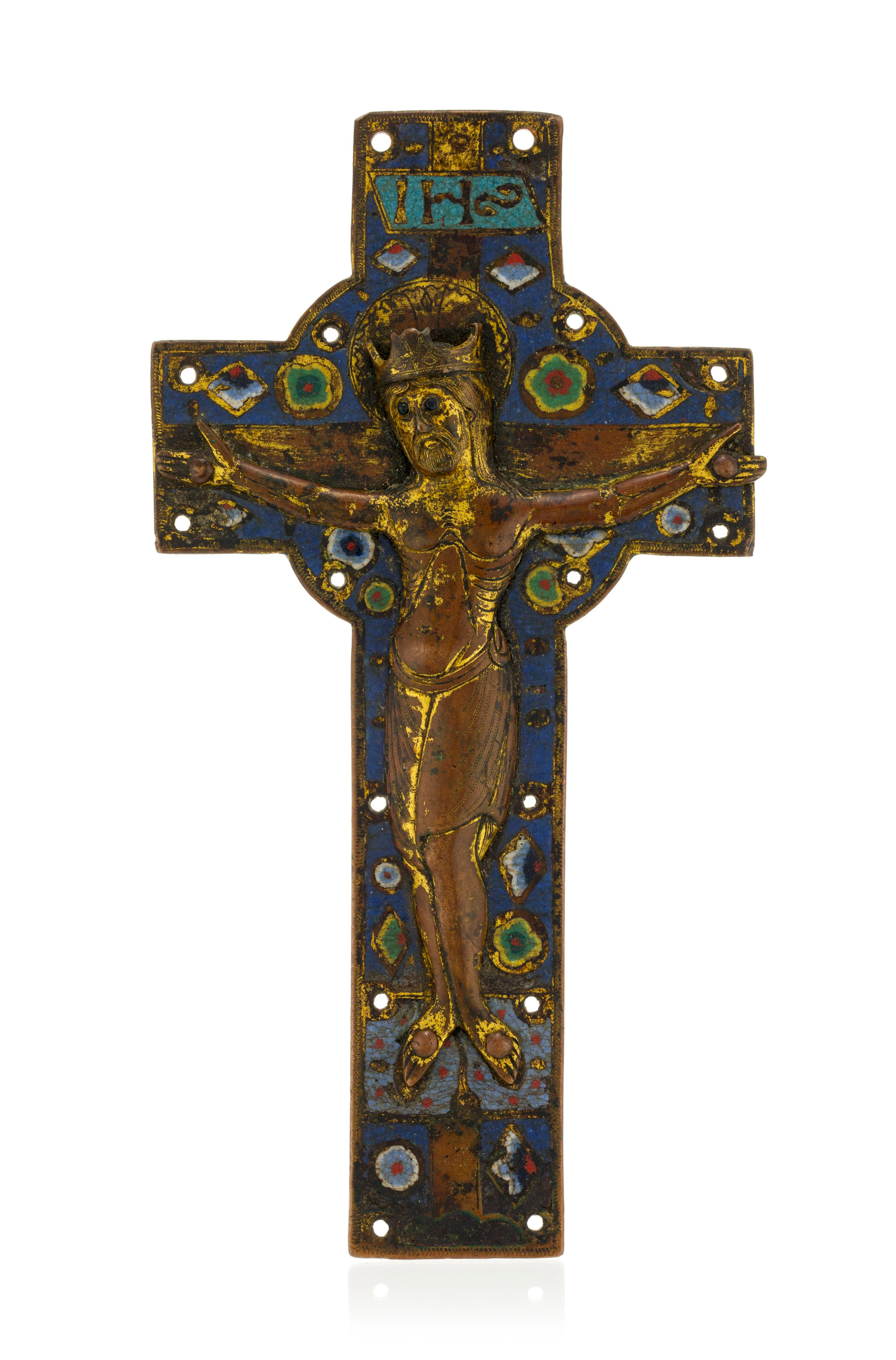 Plaque en forme de croix, Limoges, France, première moitié du XIIIe