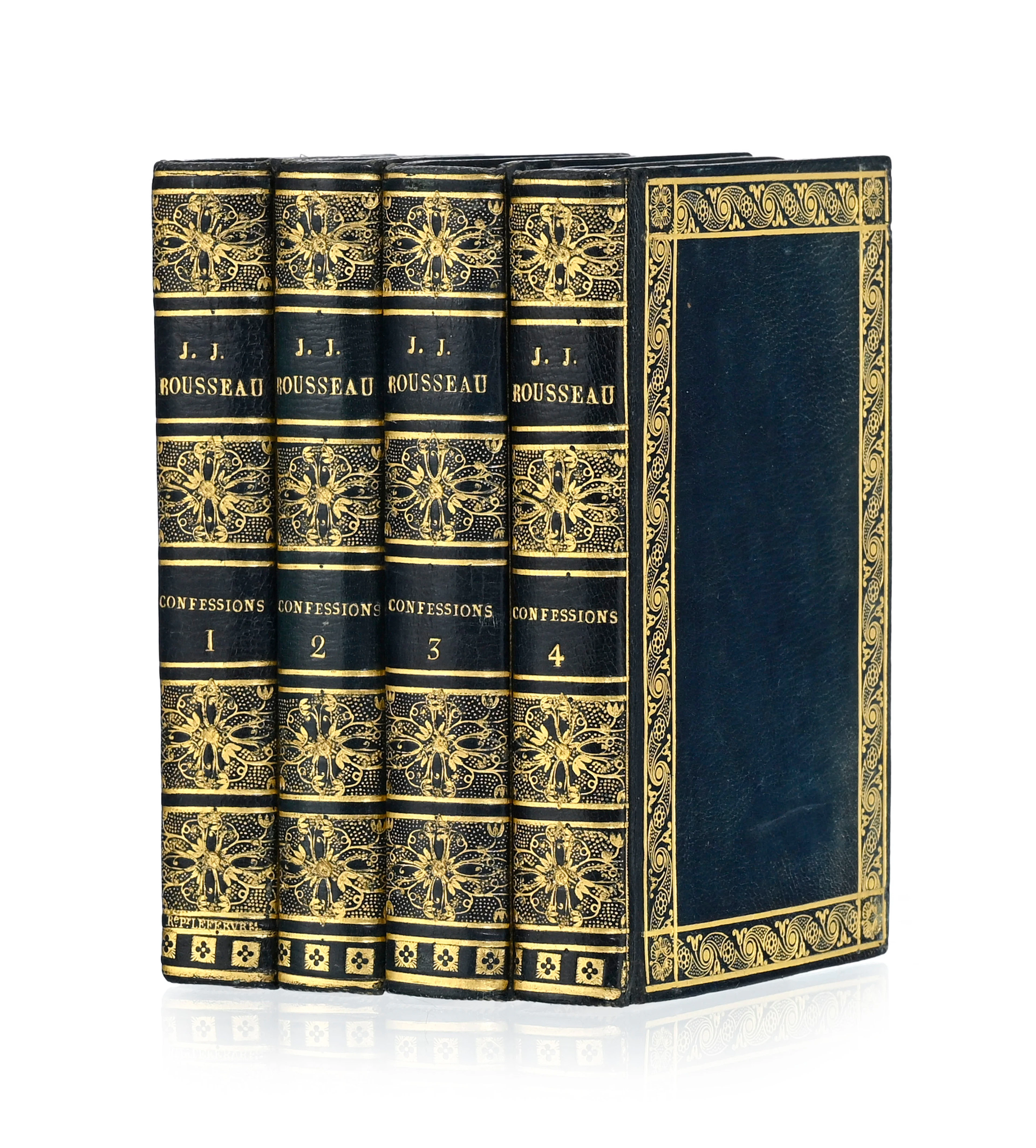 [RELIURE]. ROUSSEAU (Jean-Jacques). Les confessions. Édition stéréotype