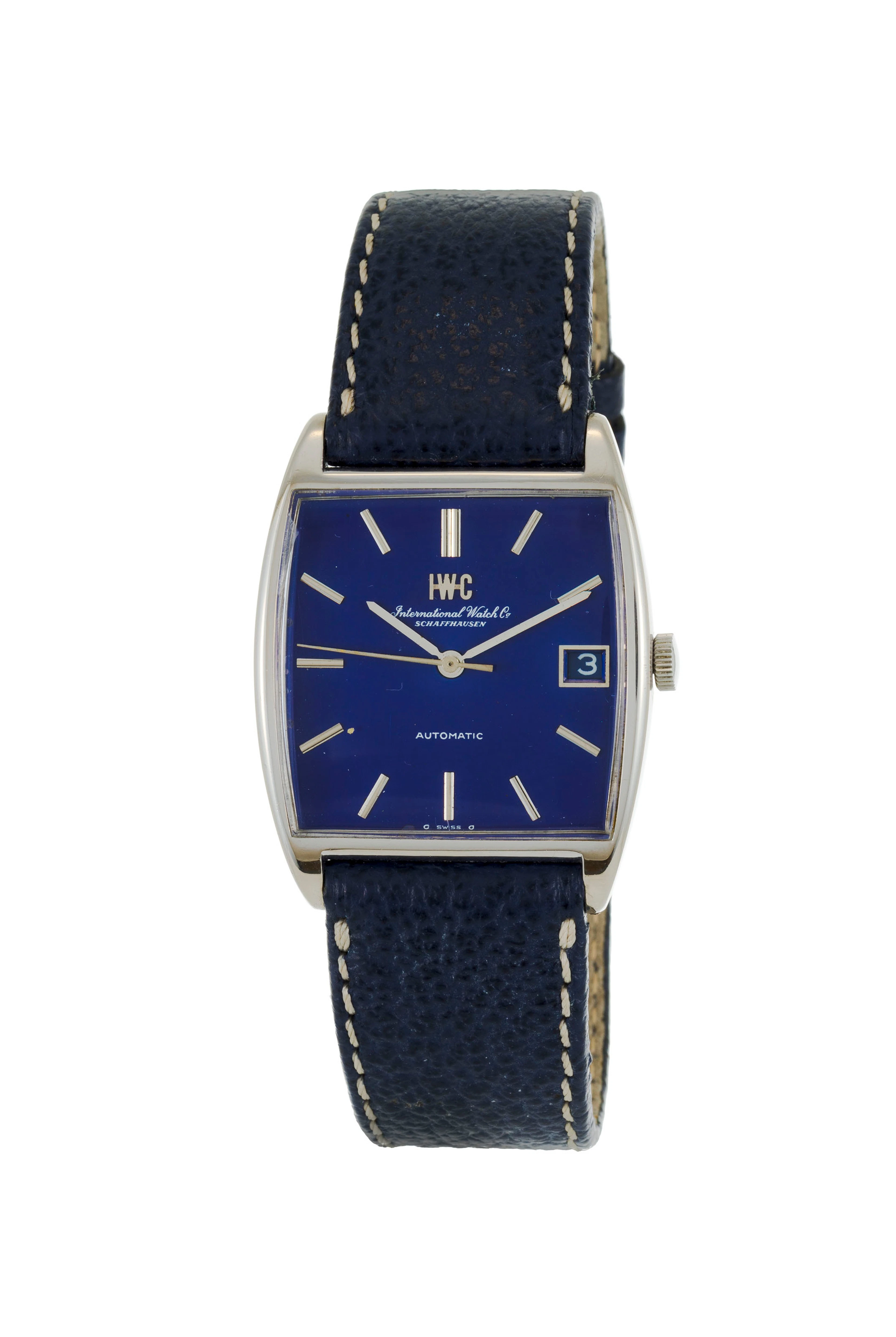 IWC, réf. 2471, montre en or gris 750 avec indication de la date