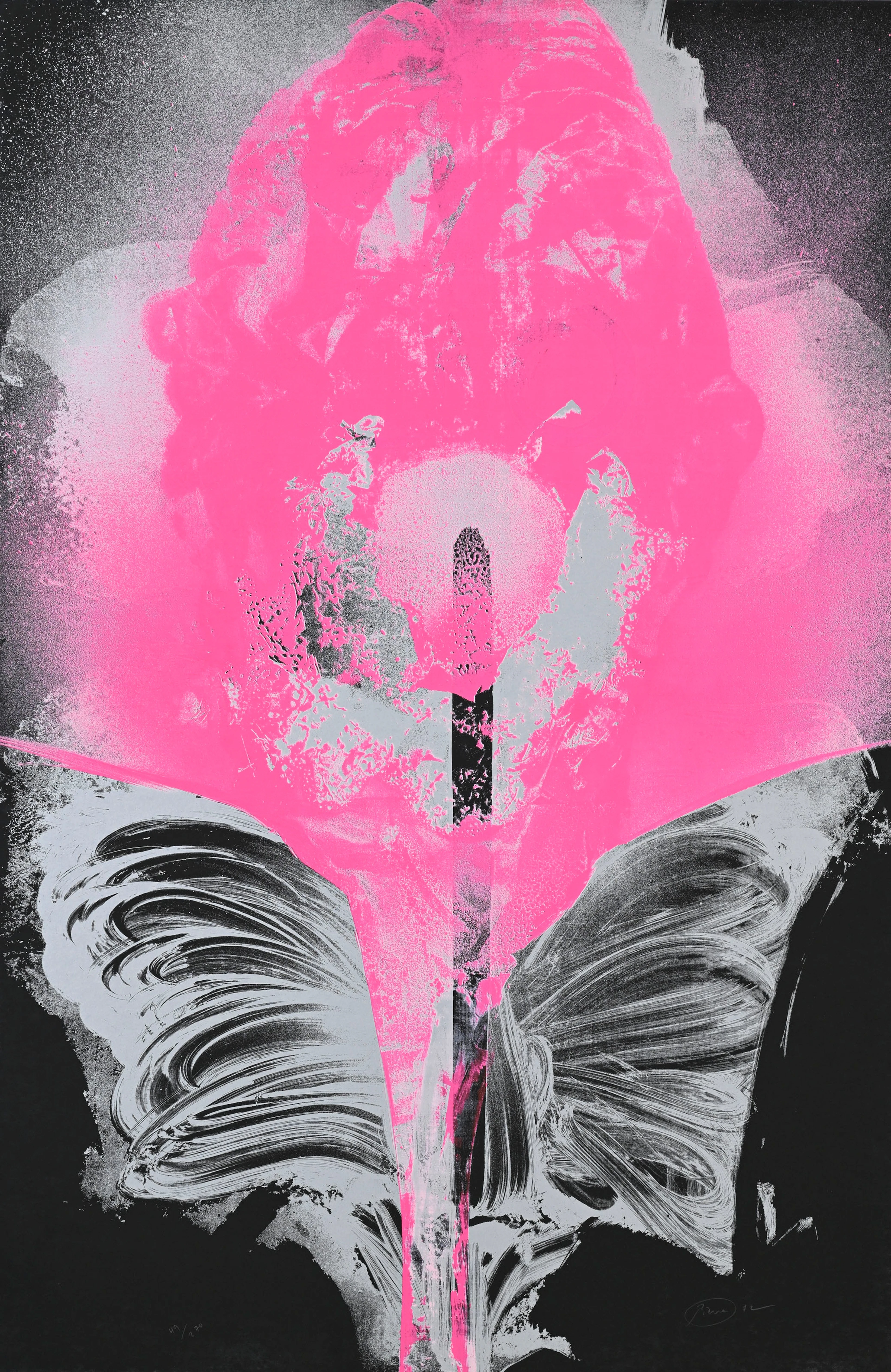 Otto Piene (1928-2014), From: Addis Abeba, 1972, sérigraphie couleurs