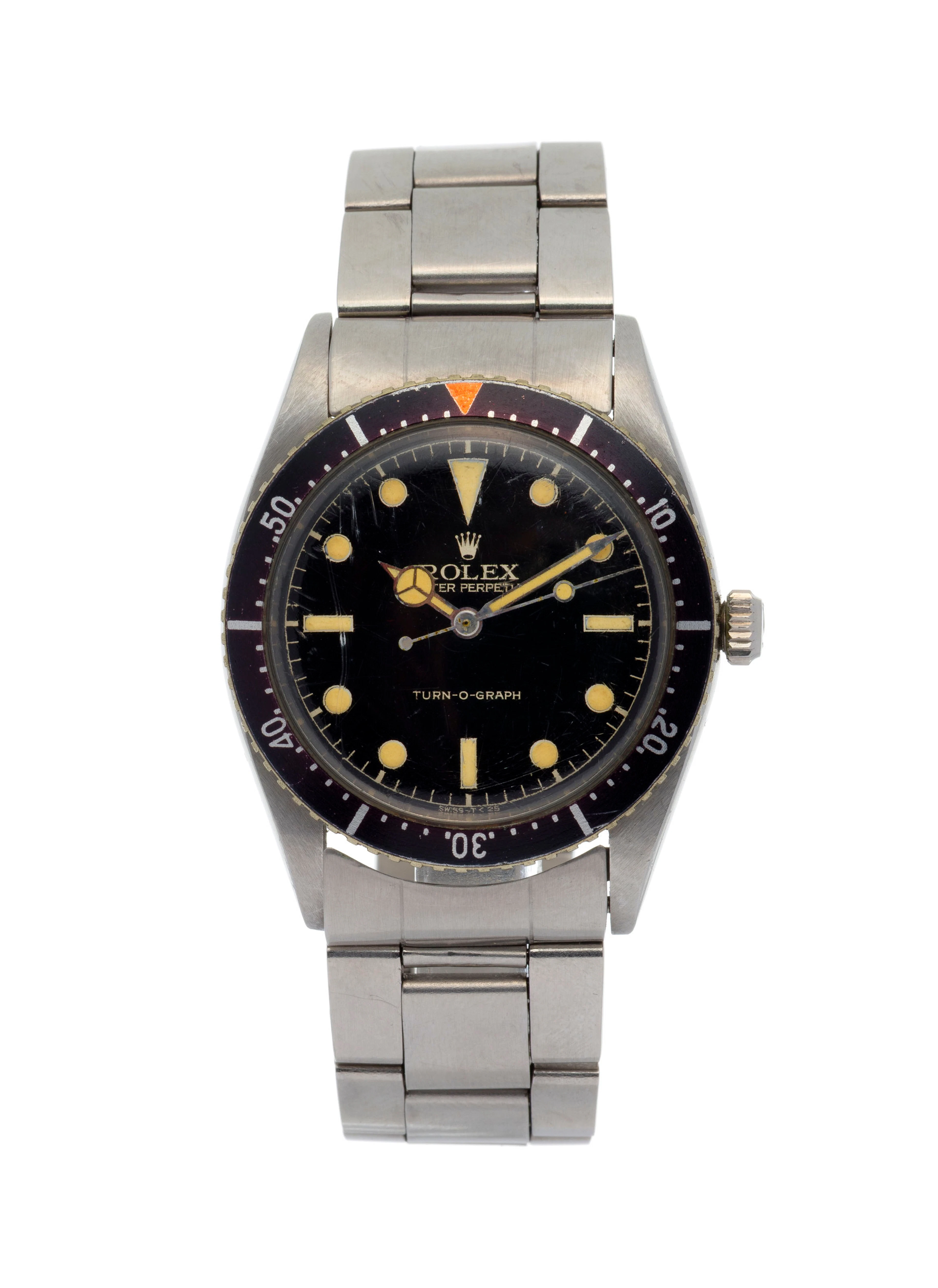 Rolex, Turn-O-Graph, réf. 6202, montre-bracelet en acier, circa 1953