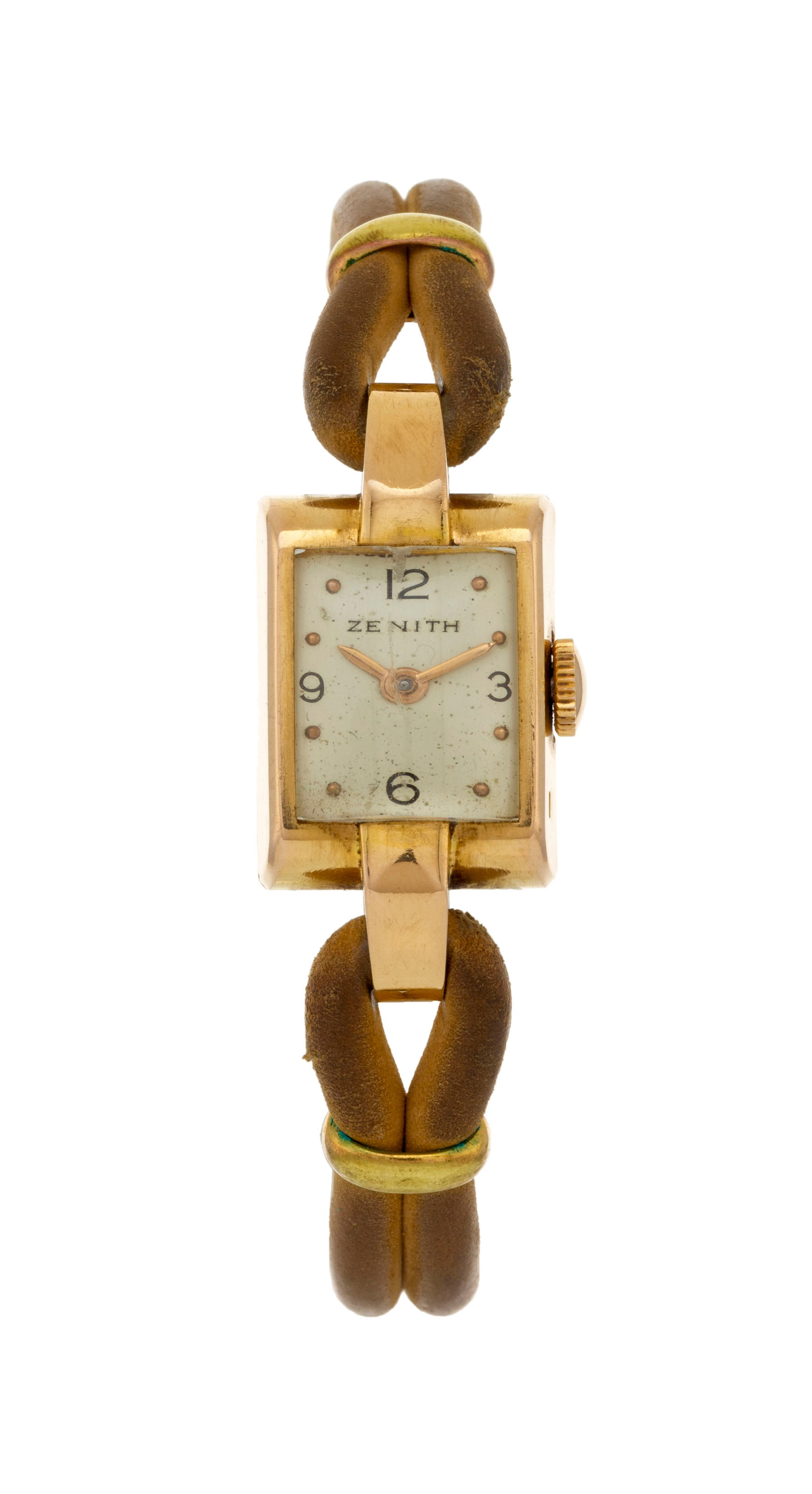 Zenith, montre en or rose 750, années 1940-50 Mouvement: cal. 57