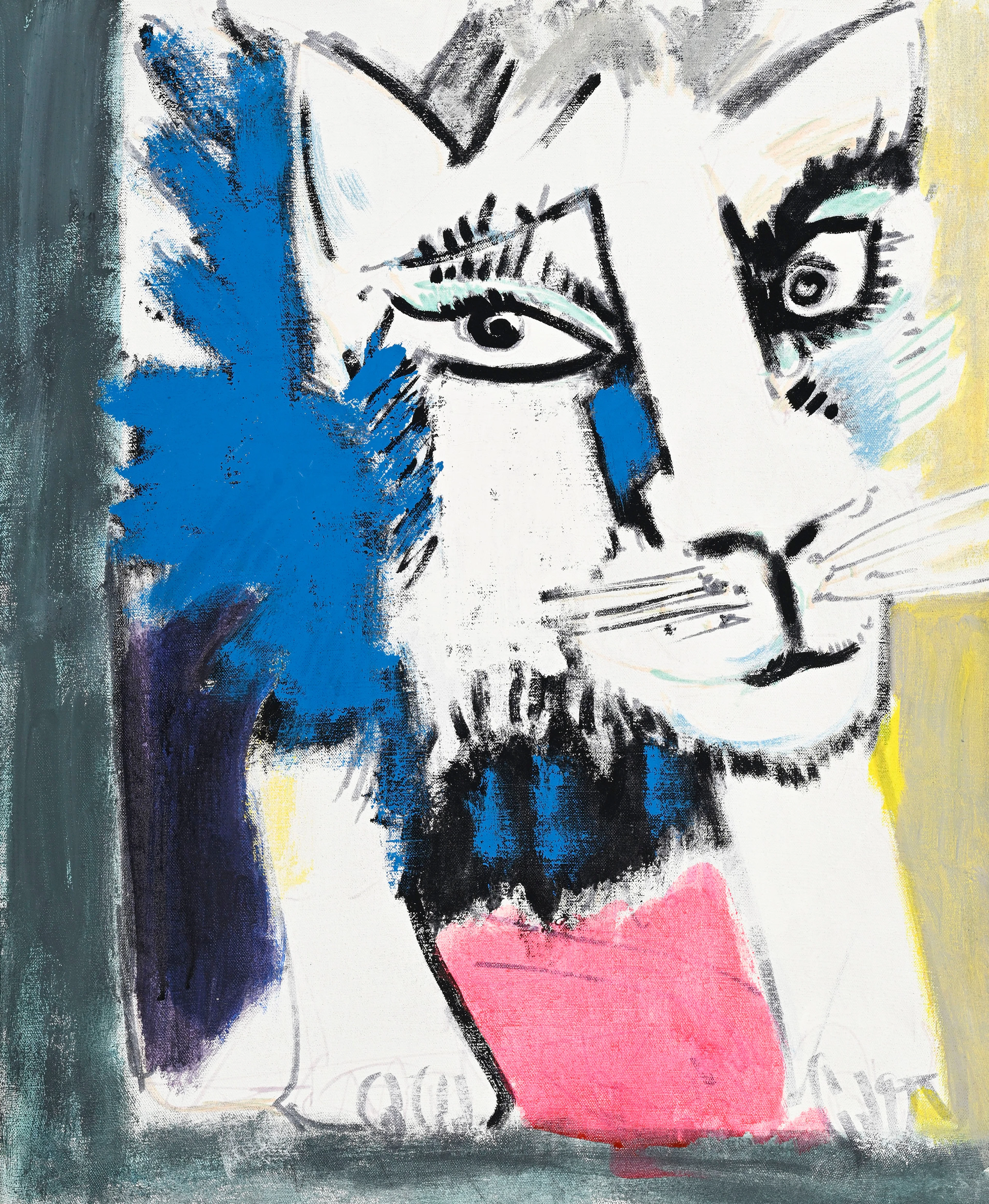 Bernard Lorjou (1908-1986), "Douceur royale", acrylique sur toile