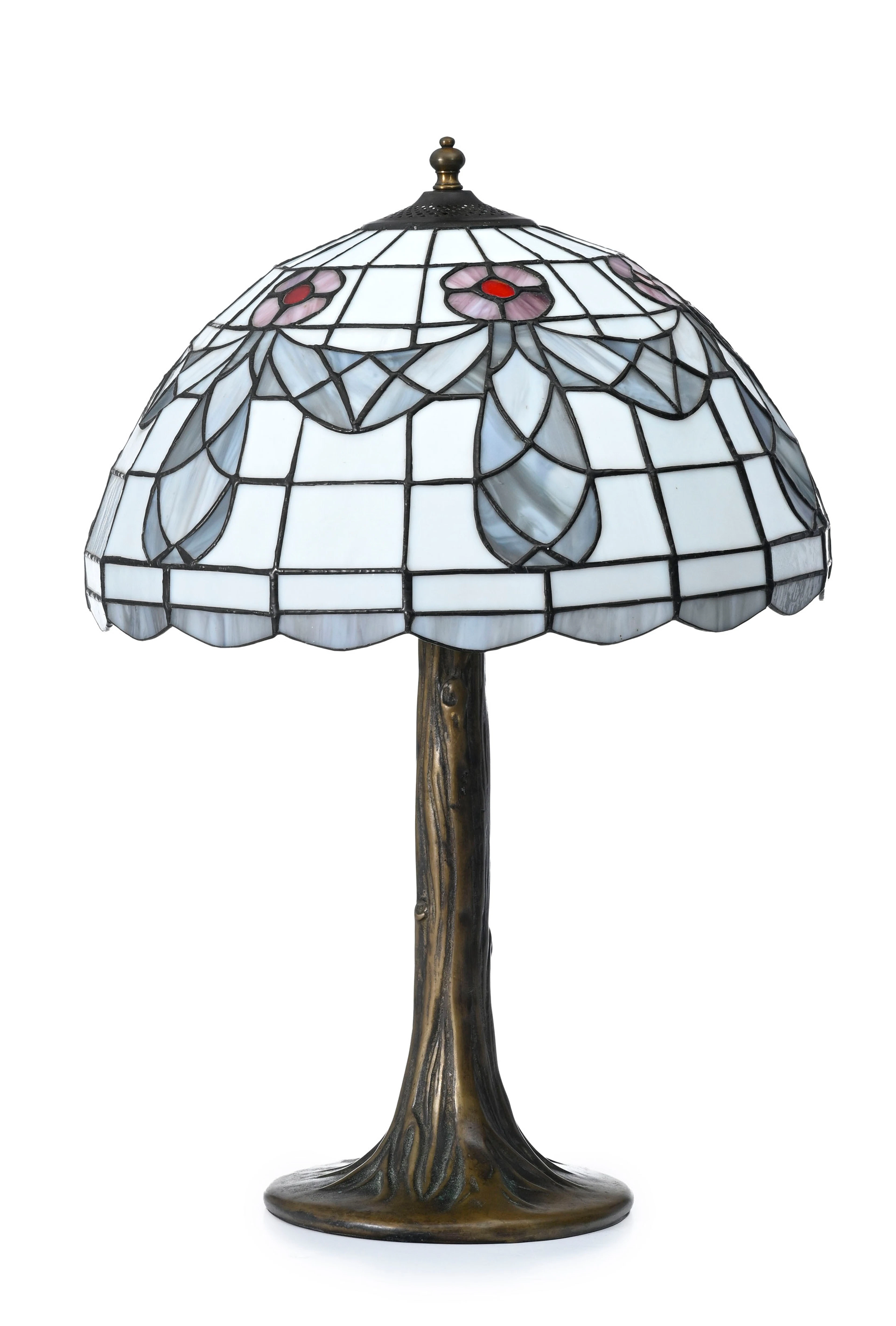 Lampe de table (non électrifiée) dans le goût de Tiffany, XXe s.