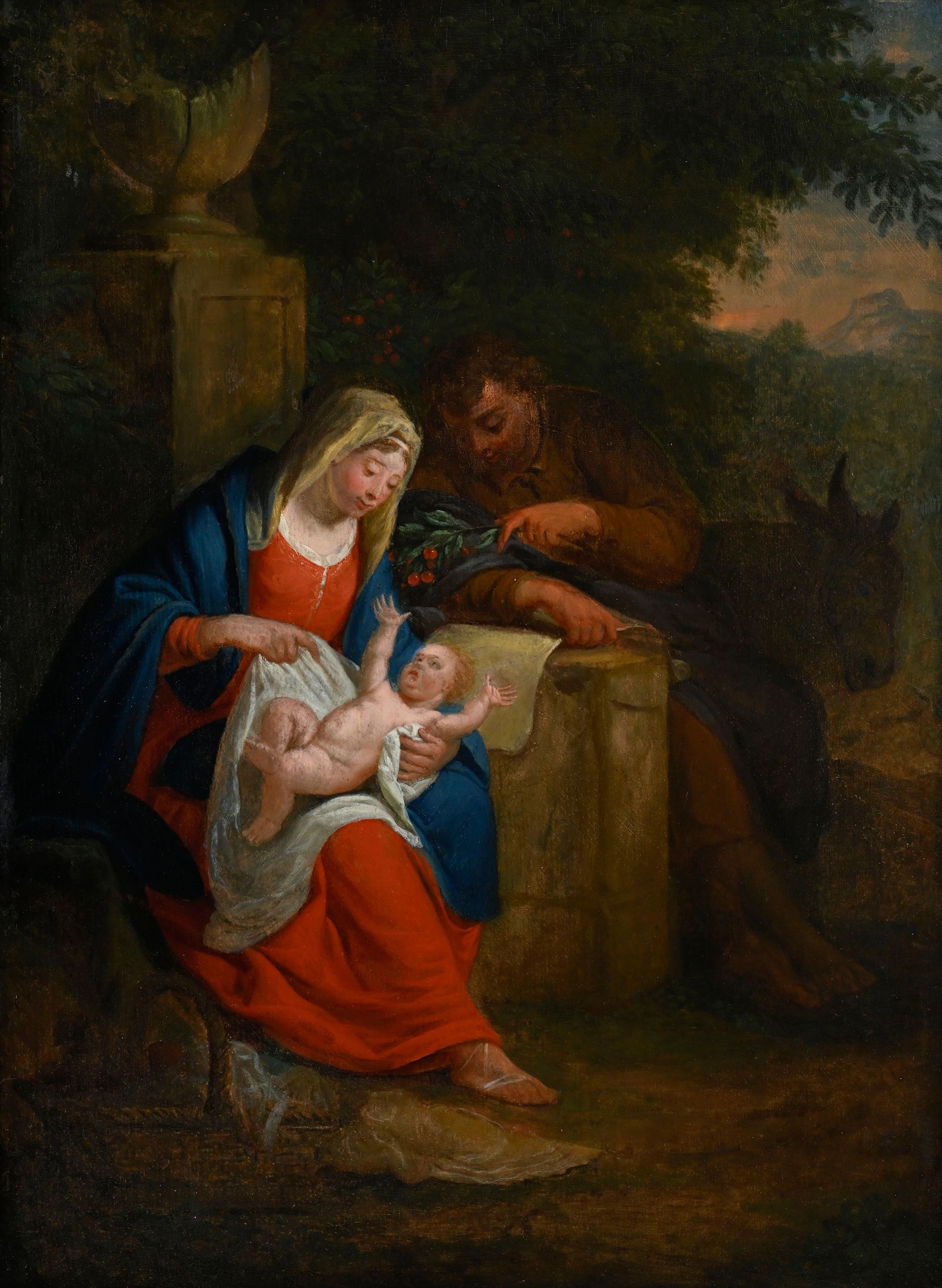 Elias van Nijmegen (1667-1755), attribué à, "Repos pendant la fuite