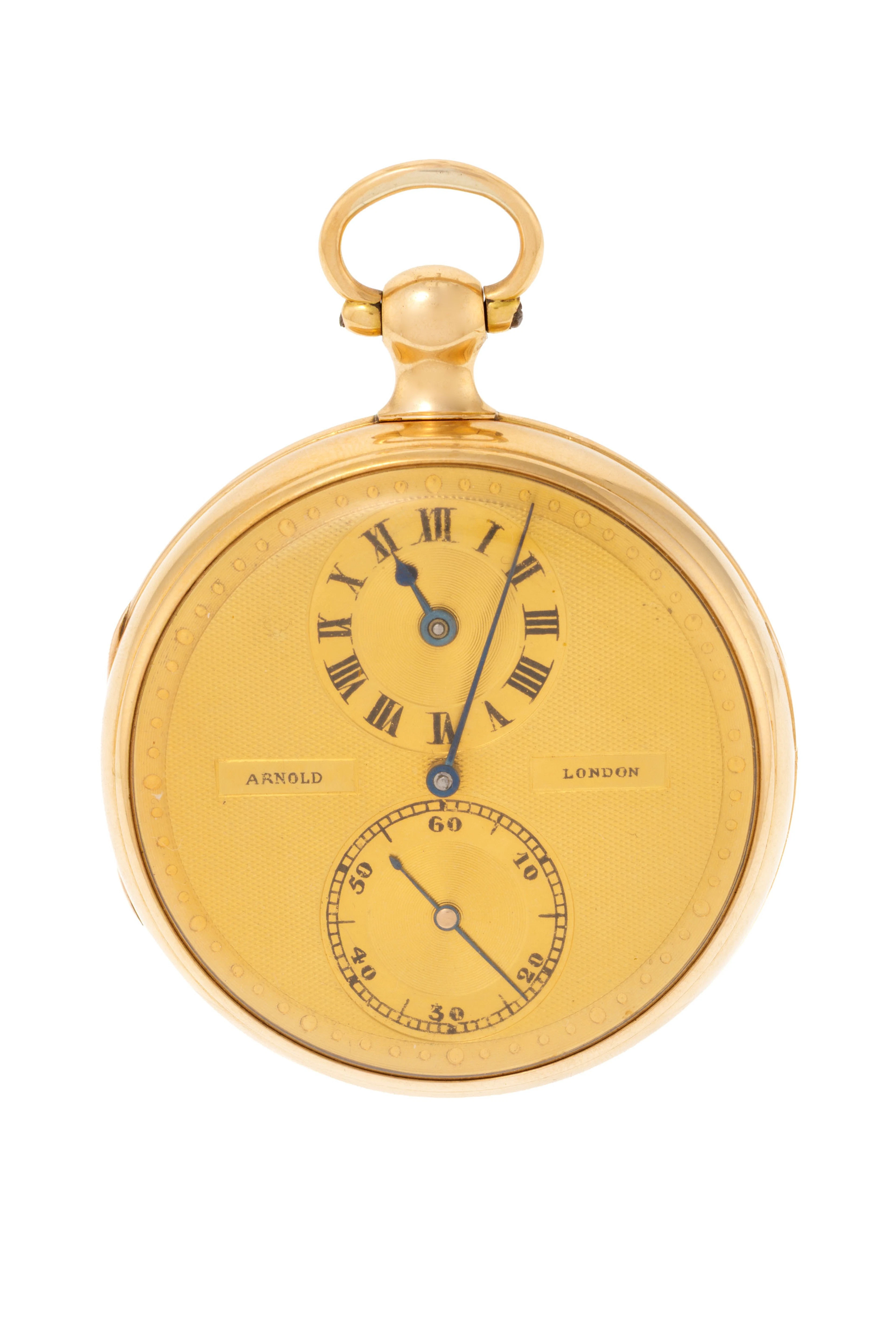 John Roger Arnold London, montre de poche petite seconde en or 750