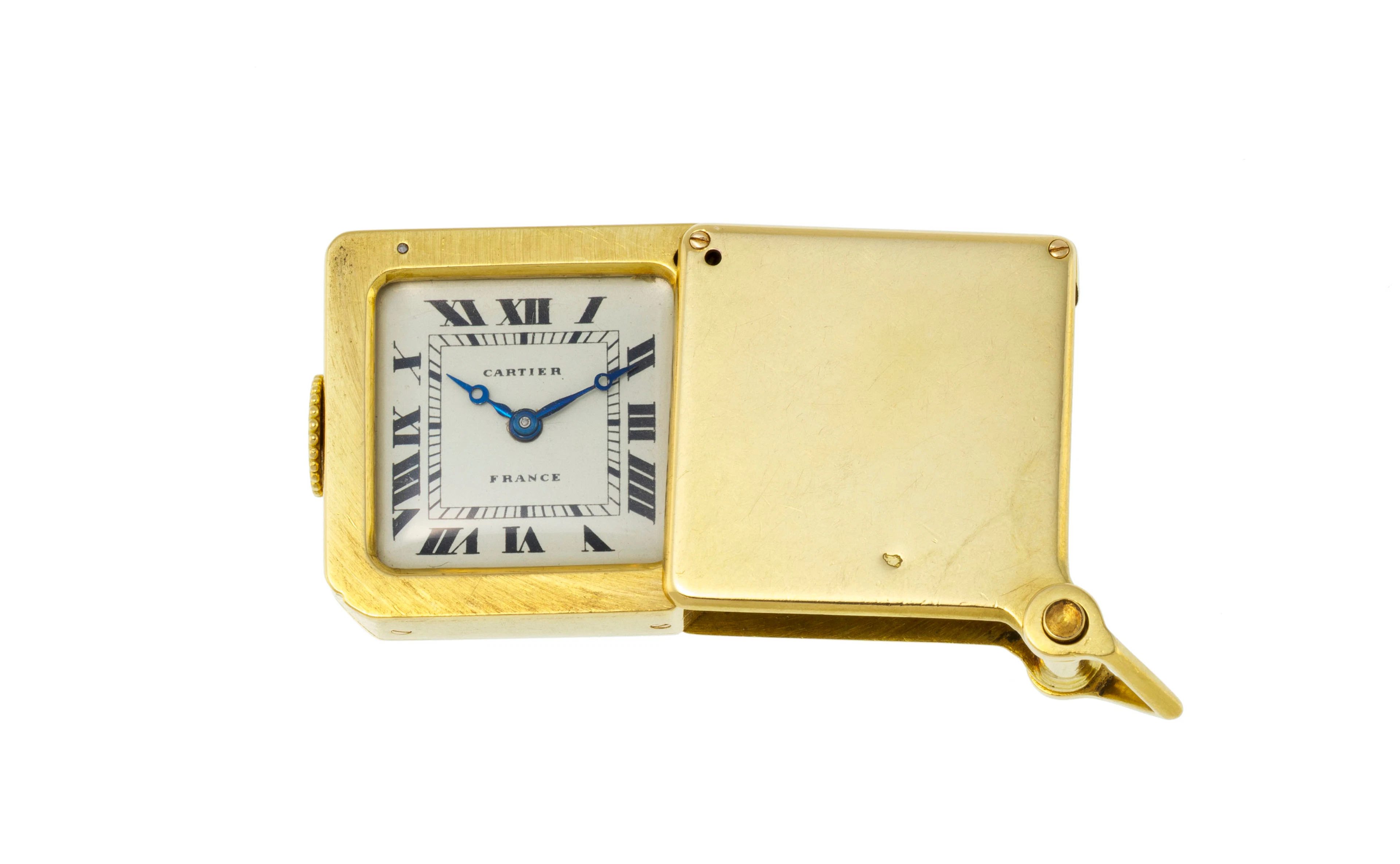 Cartier, montre pendentif en or 750, années 1940-50 Mouvement: mécanique