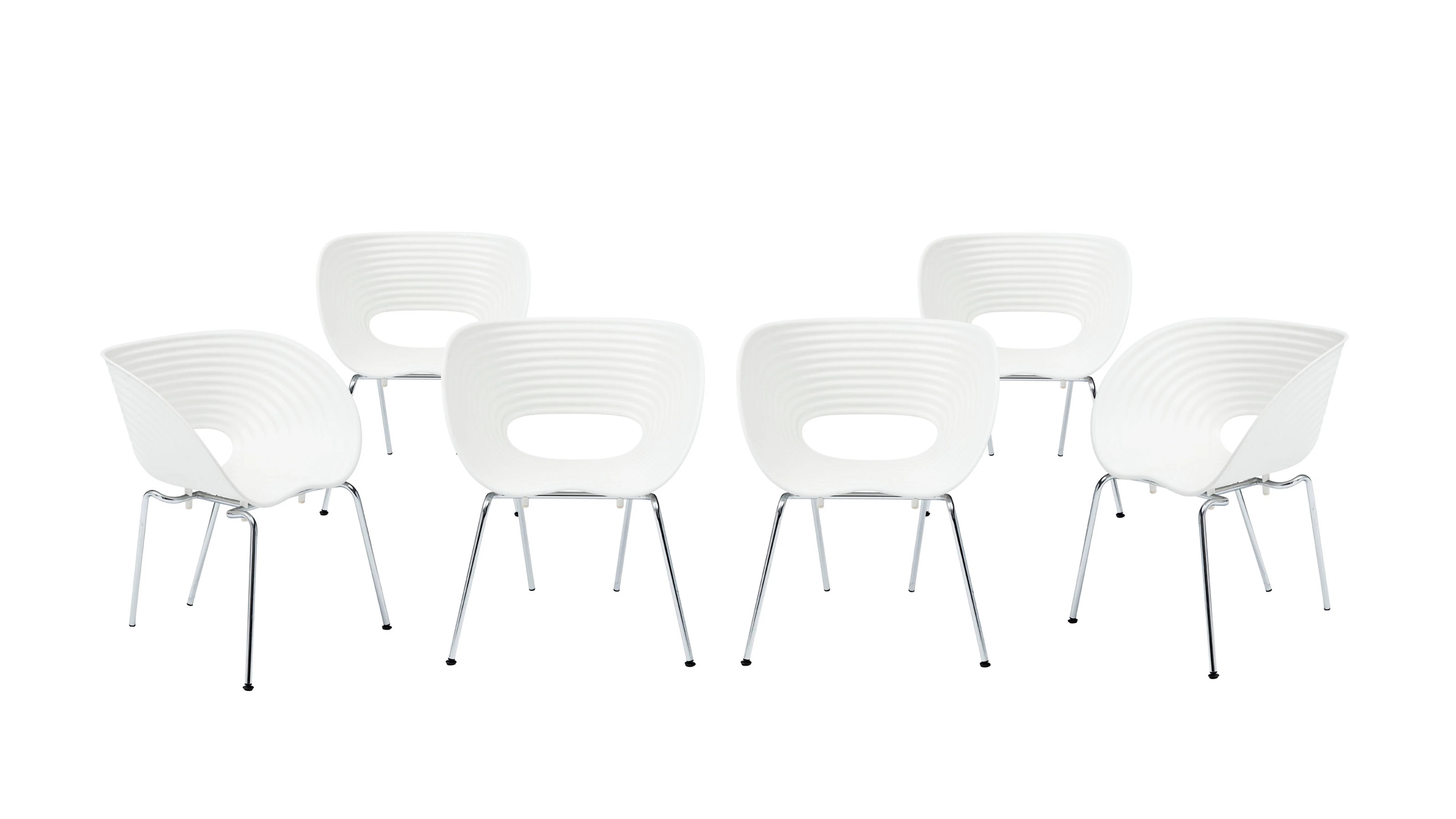 Suite de 6 chaises Tom Vac par Ron Arad (né en 1951), édition Vitra