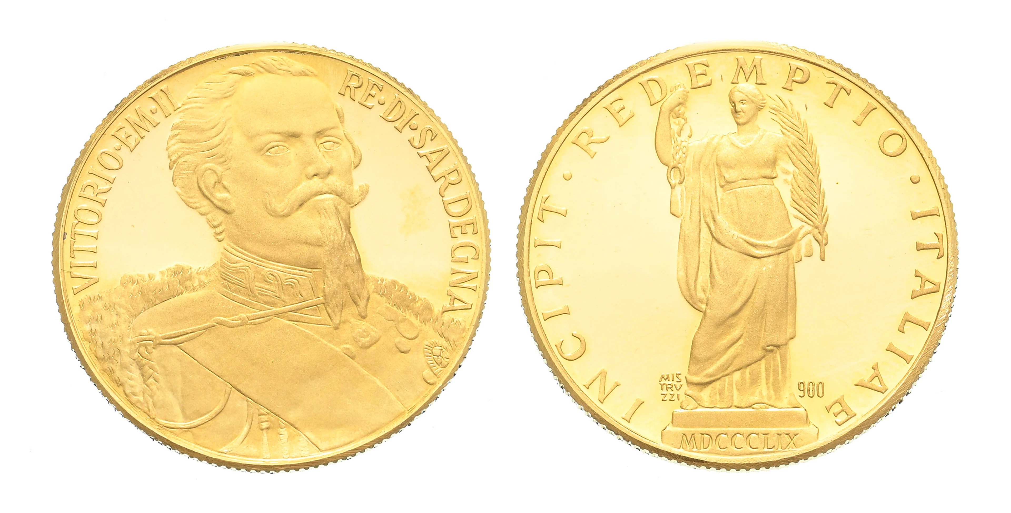 Maison de Savoie, " Incipit redemptio Italiae ", médaille commémorative