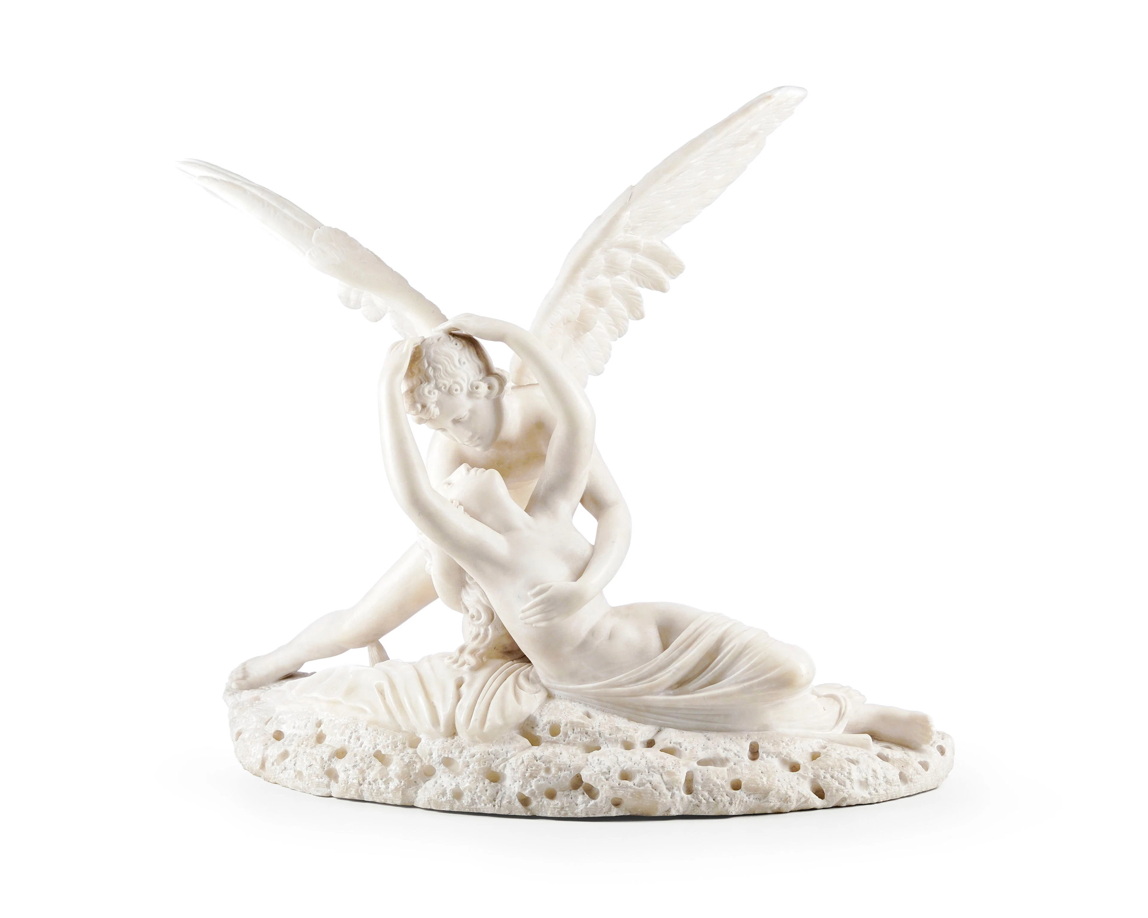 Antonio Canova (1757-1822), d'après, Amour et Psyché, sculpture en