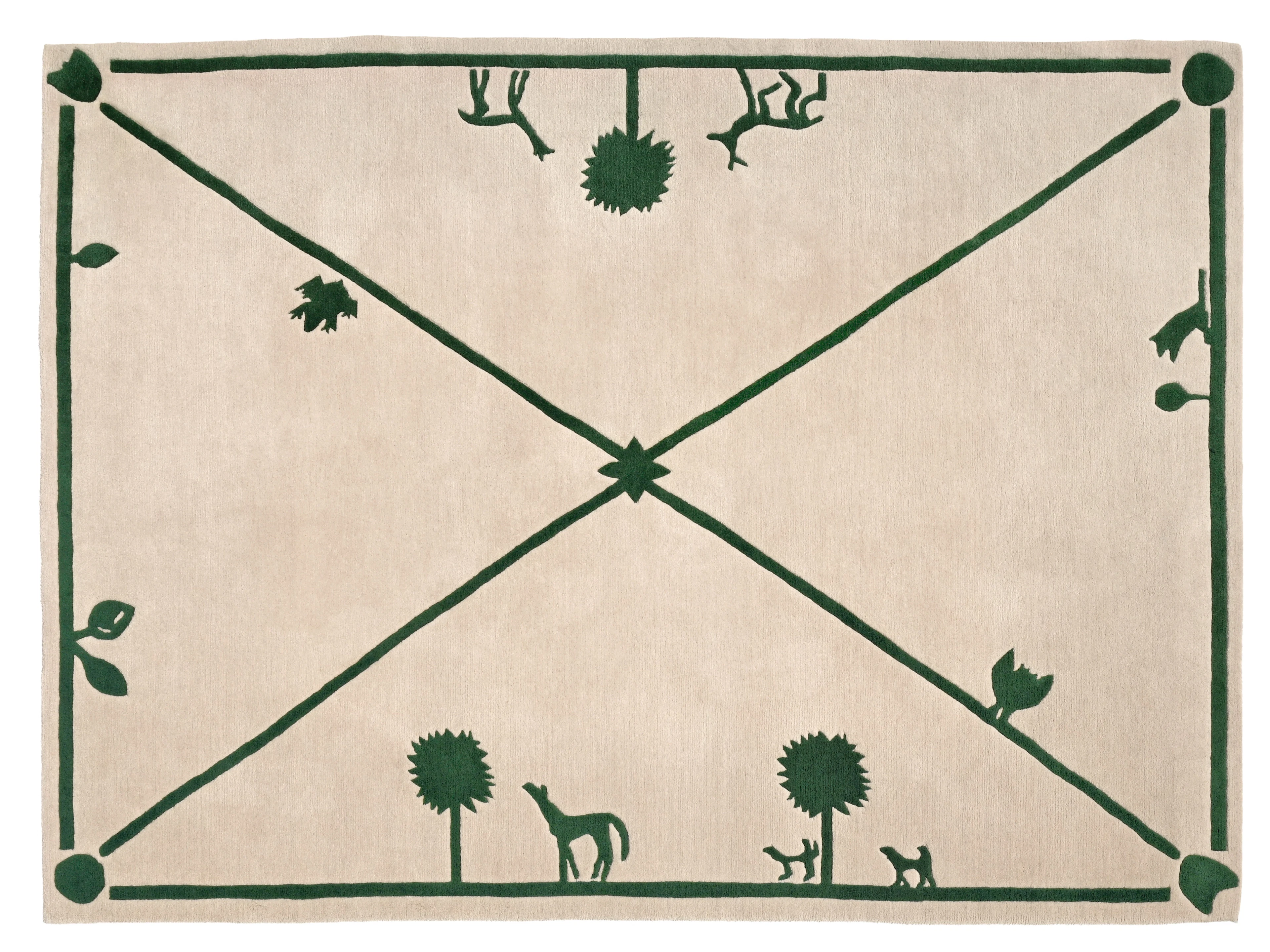 Diego Giacometti (1902-1985), "La promenade des amis", 1985, tapis