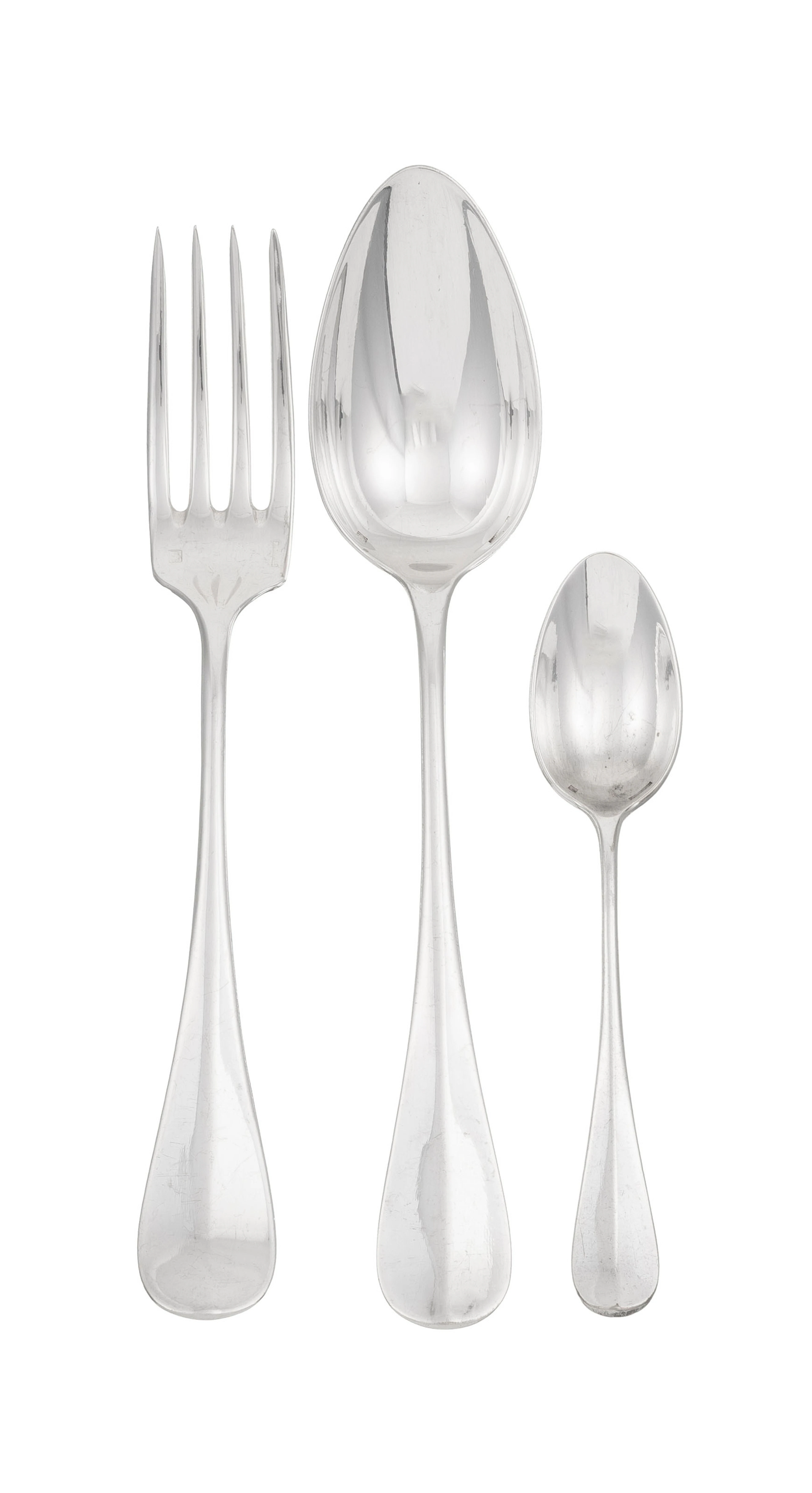 Christofle. Partie de ménagère en métal argenté, modèle Fidelio, comprenant