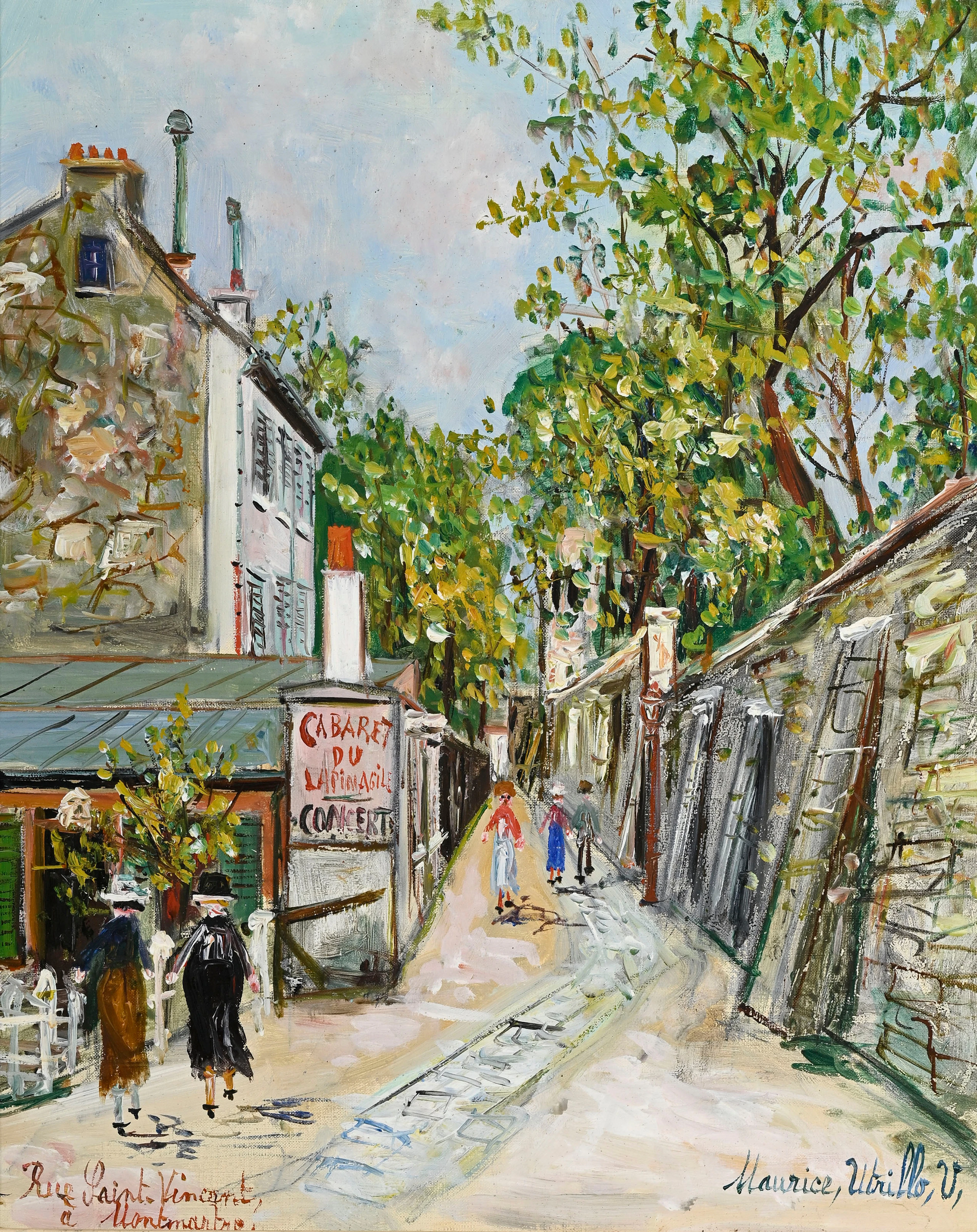 Maurice Utrillo (1883-1955), "Lapin Agile, rue Saint-Vincent à Montmartre"