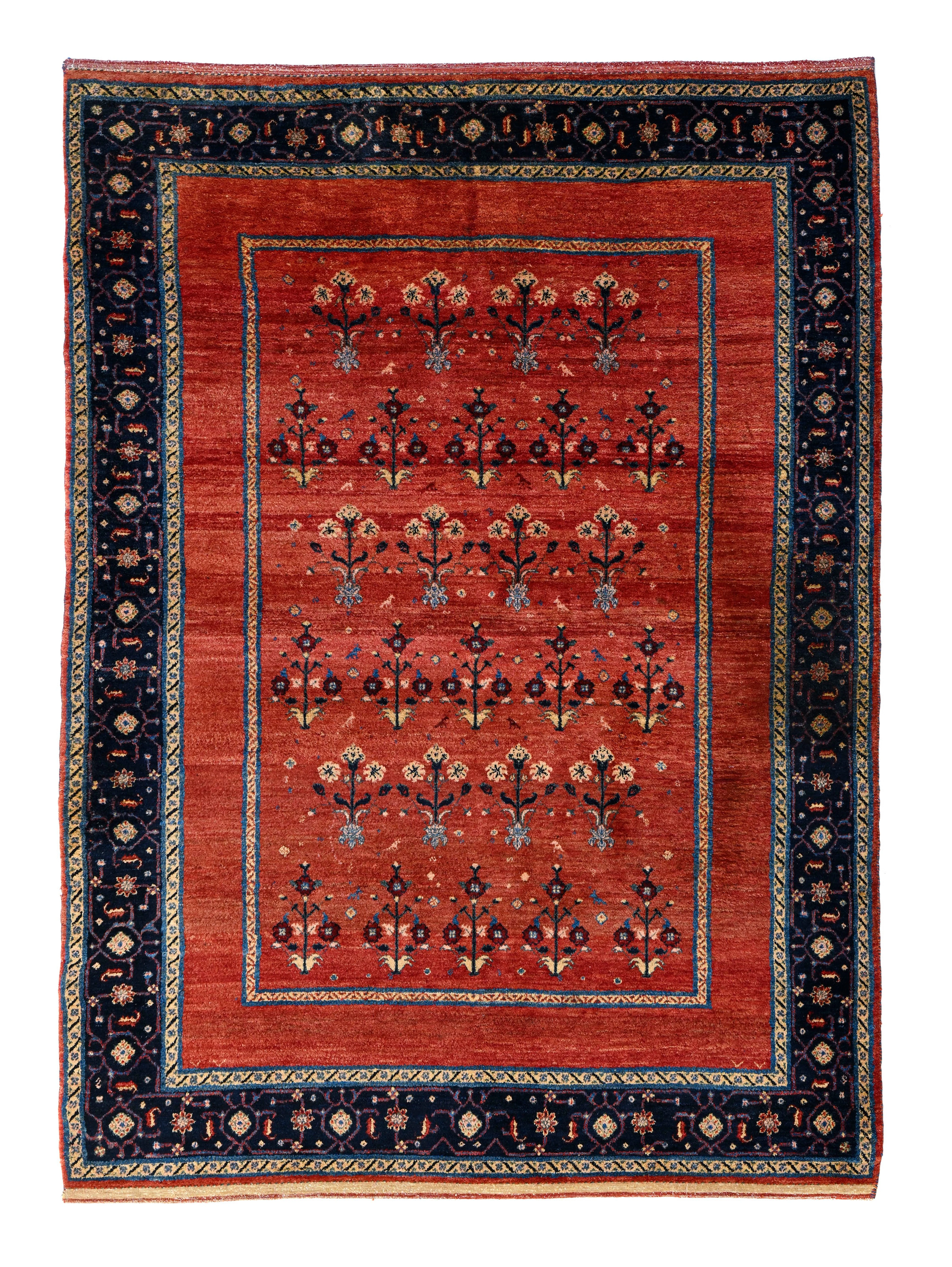 Tapis Gabbeh Kashkuli, Iran, début du XXIe s., à champ central orné