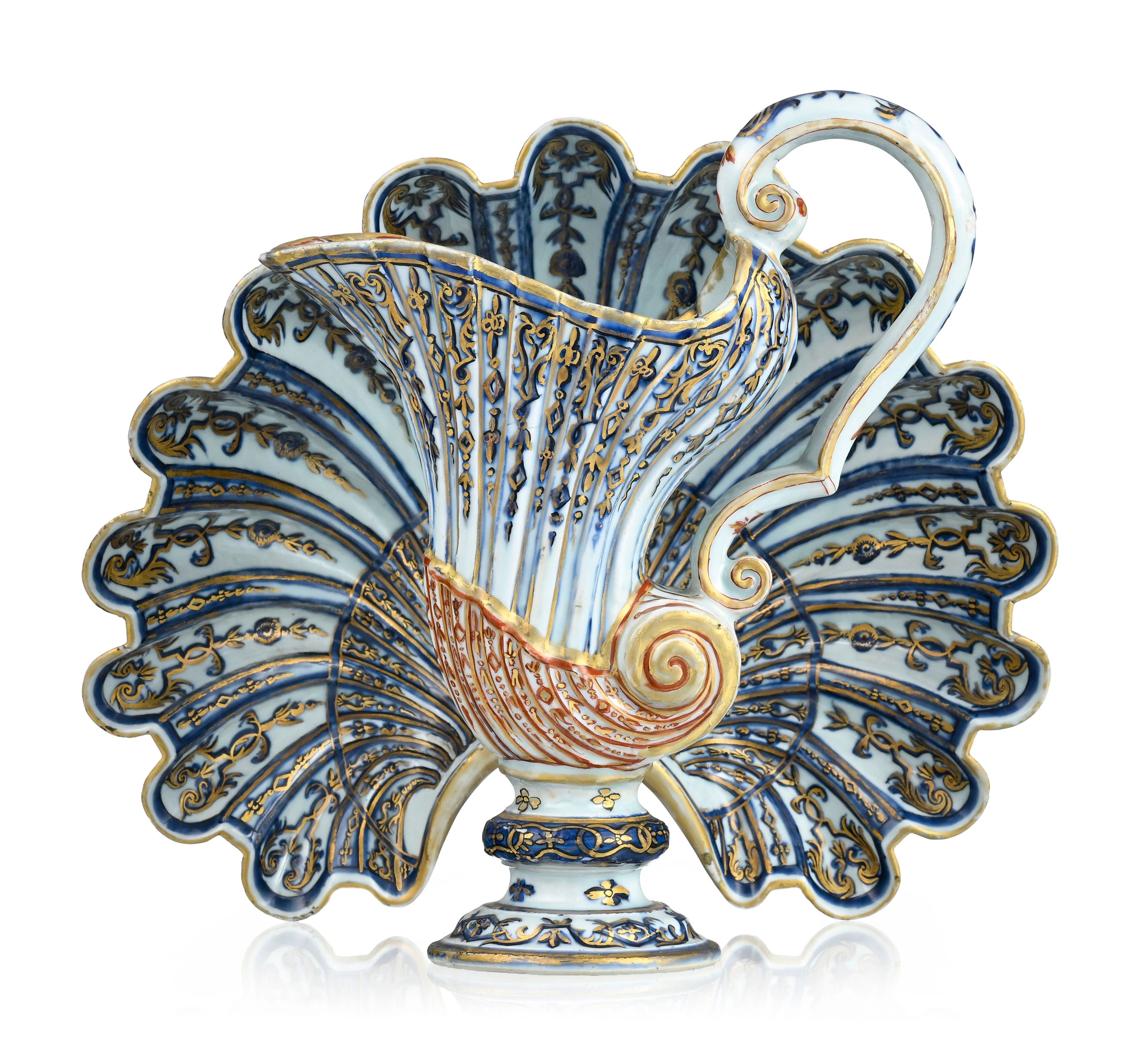 Aiguière et son bassin en porcelaine Imari, Chine, XVIIIe s., l'aiguière