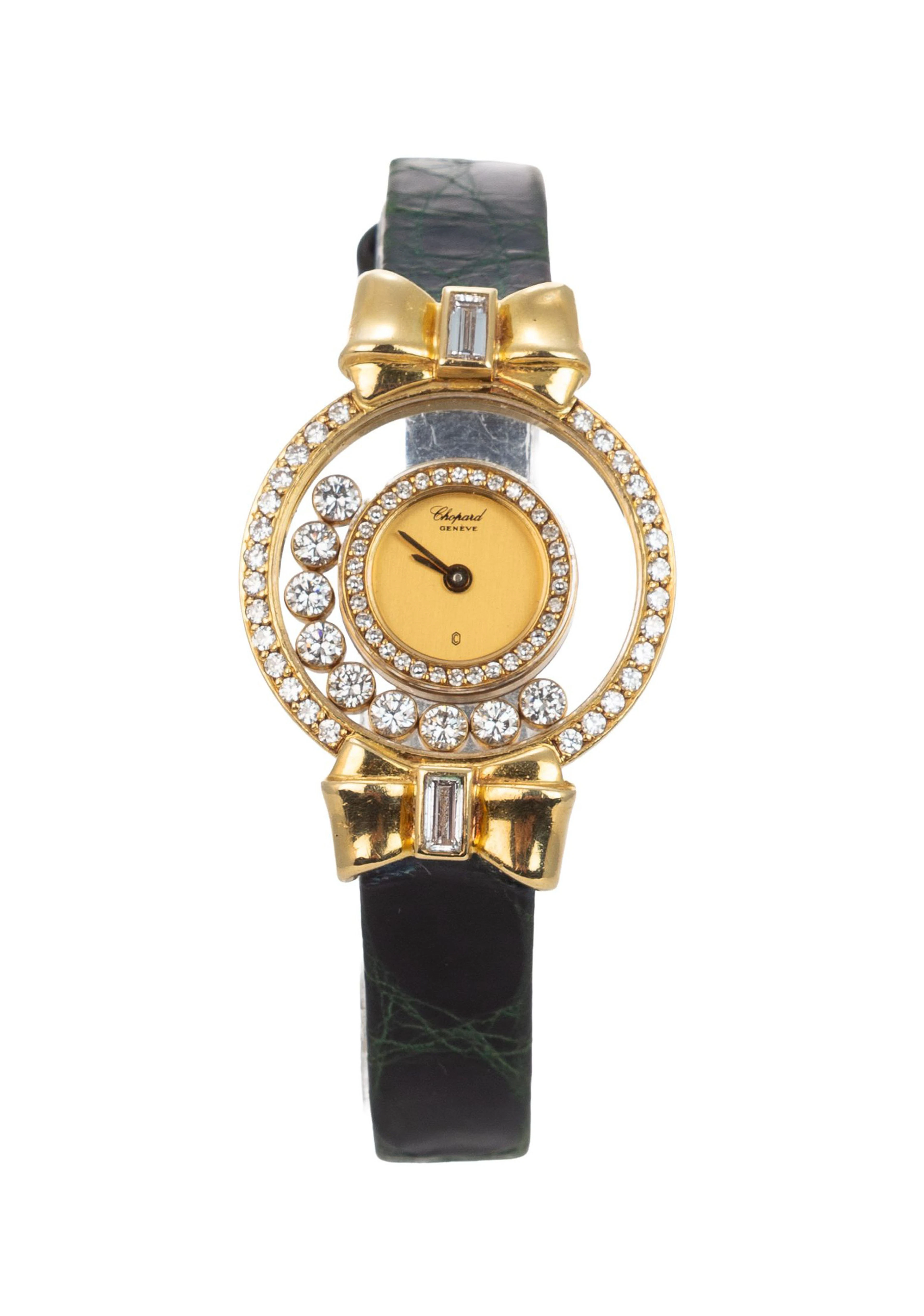 Chopard, Happy Diamonds, réf. 20/5177/4066, montre en or 750 ornée