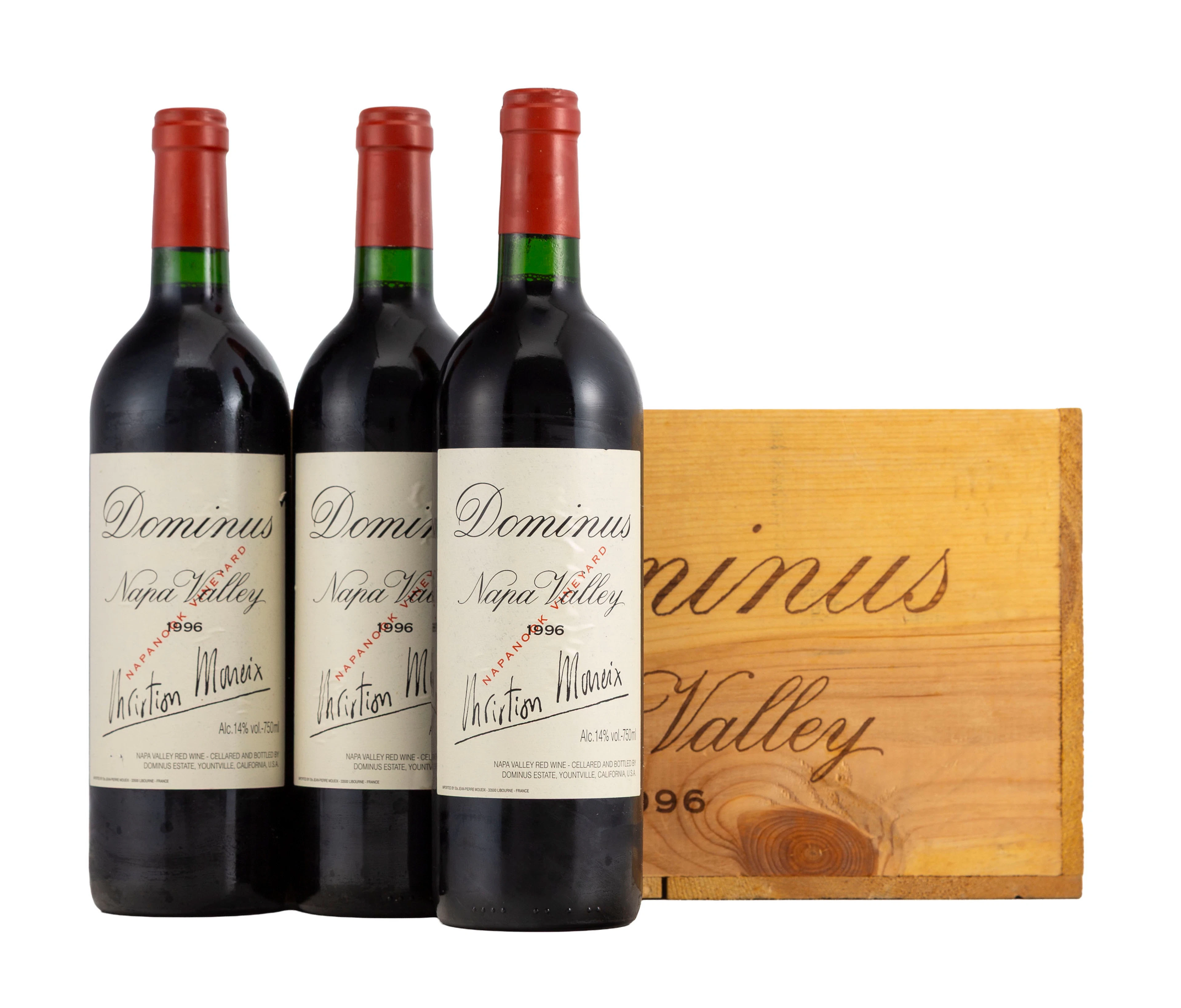 Dominus, 1996, Napa Valley, Californie, 6 bts, CBO