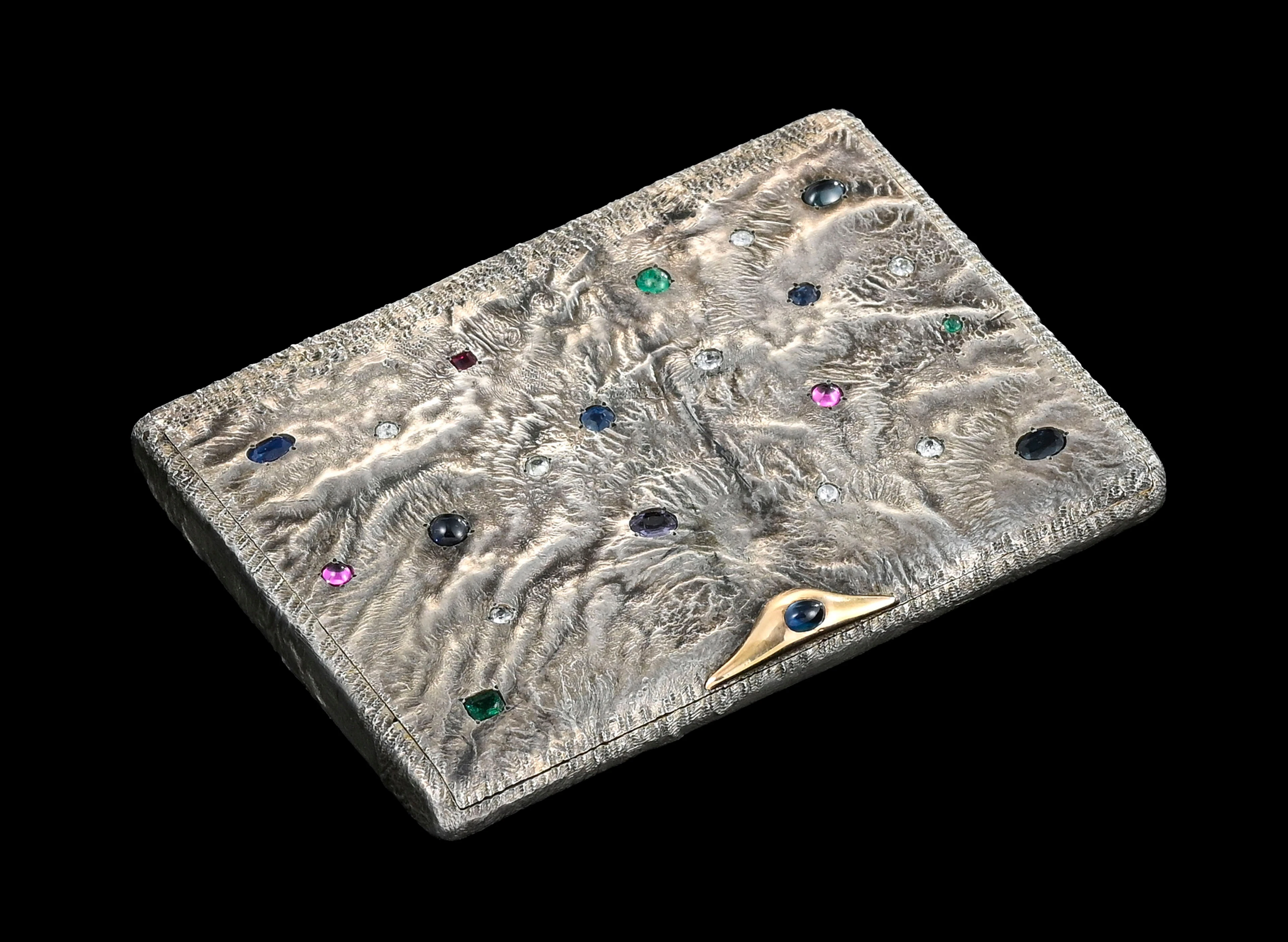 Étui à cigarettes Samorodok en argent, St Pétersbourg, 1908, V Gordon