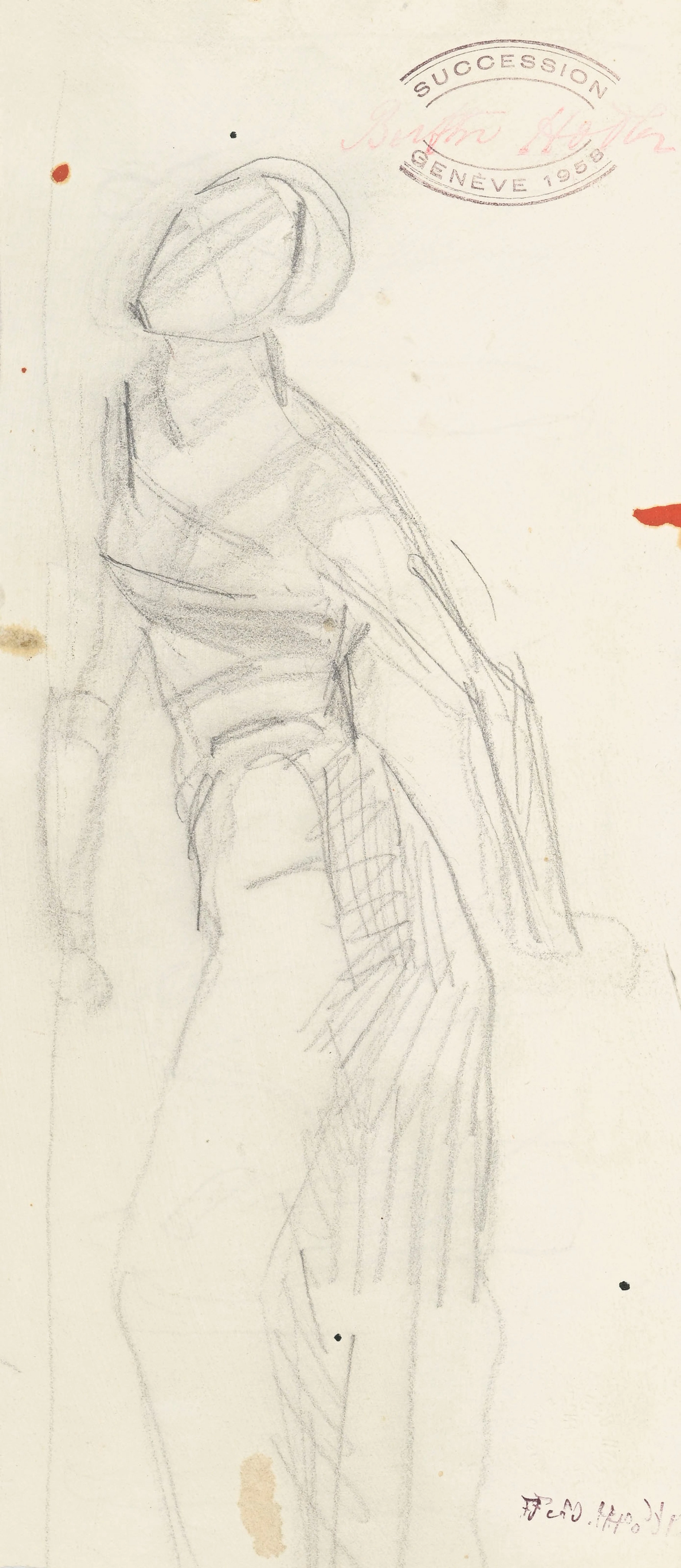 Ferdinand Hodler (1853-1918), Etudes pour "Regard vers l'infini"