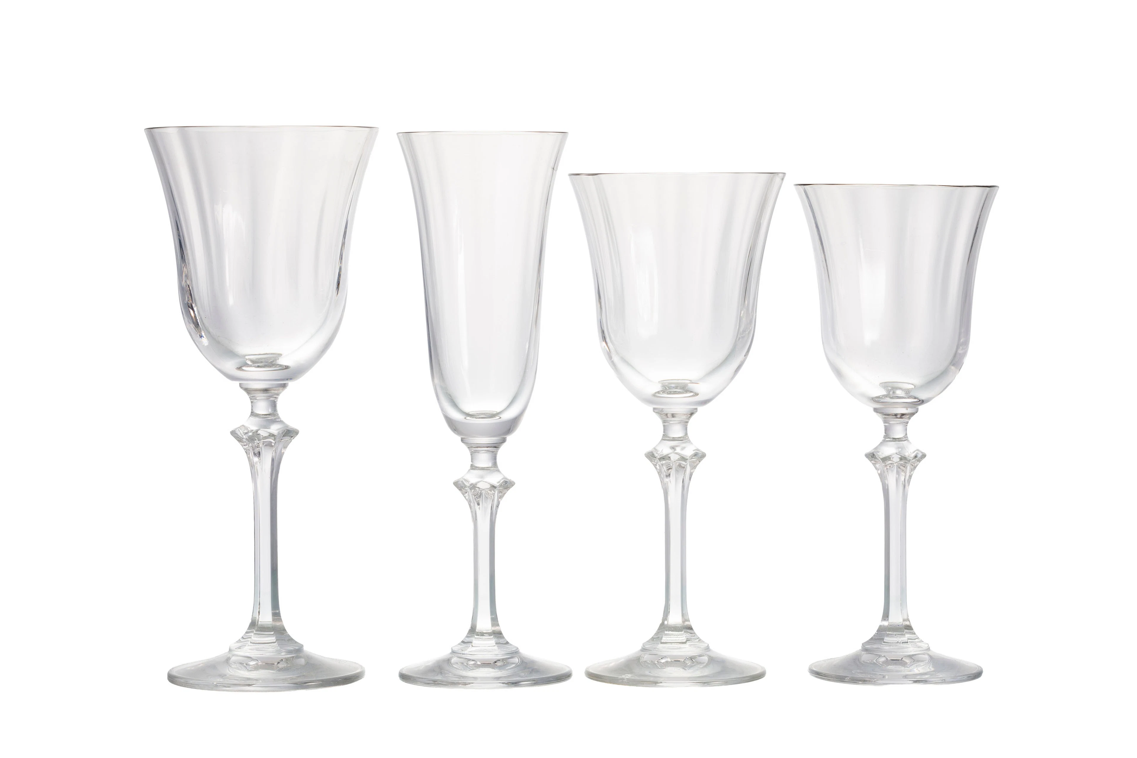 Service de verres en cristal, Allemagne, XXe s., comprenant 60 pièces: